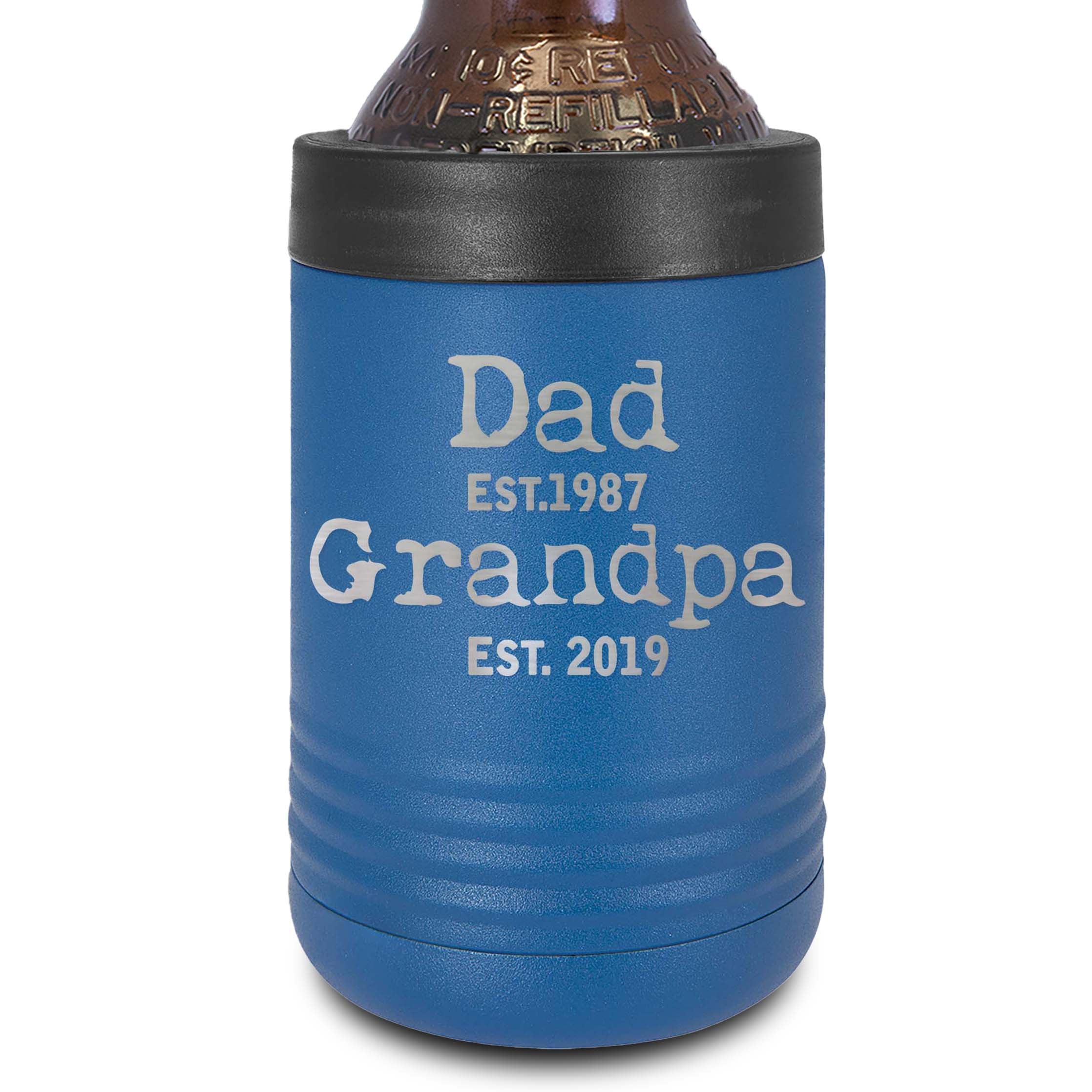 Metal Can Cooler | Dad Grandpa Est. Dates