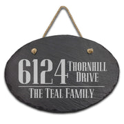 Slate Outdoor Address Sign | 6124
