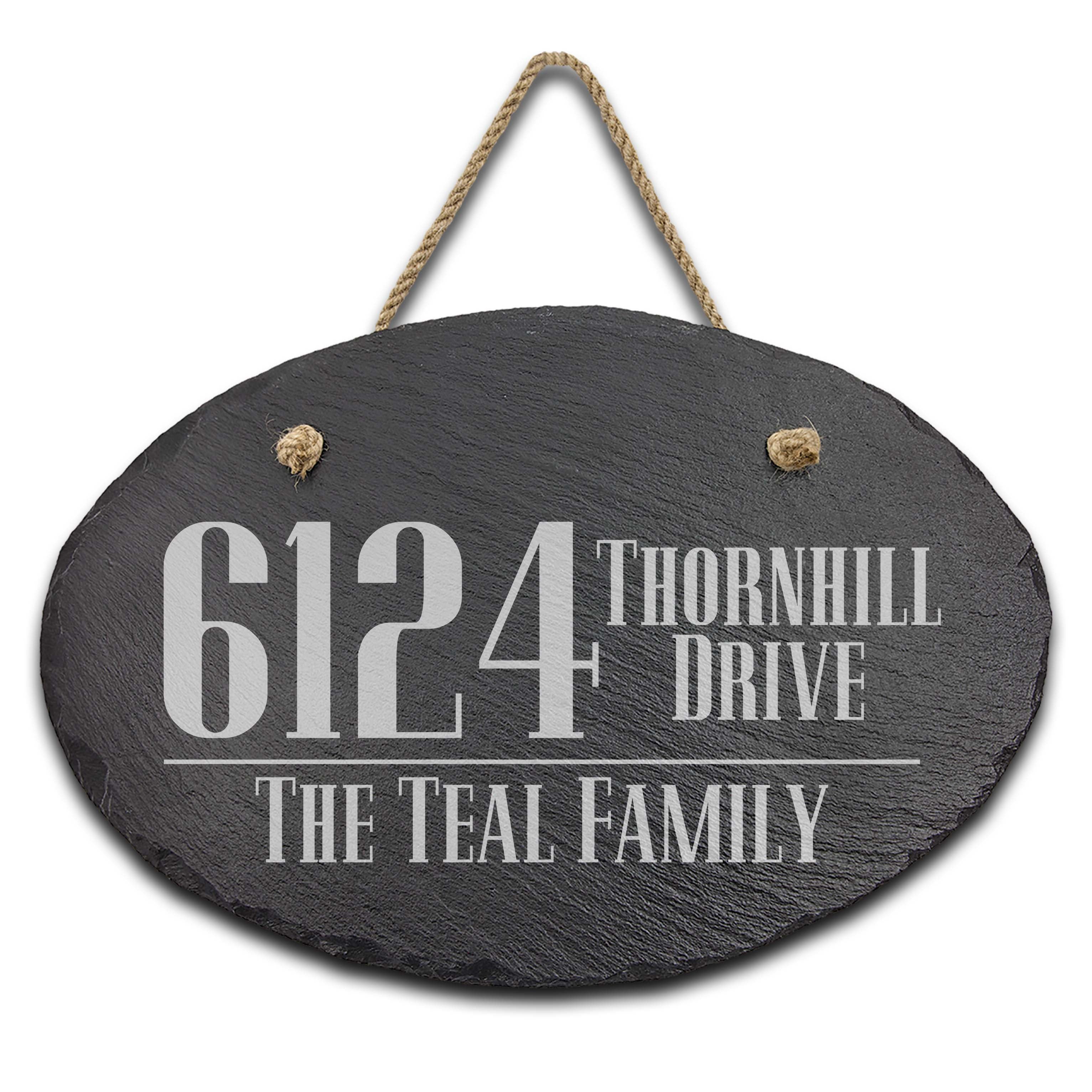 Slate Outdoor Address Sign | 6124