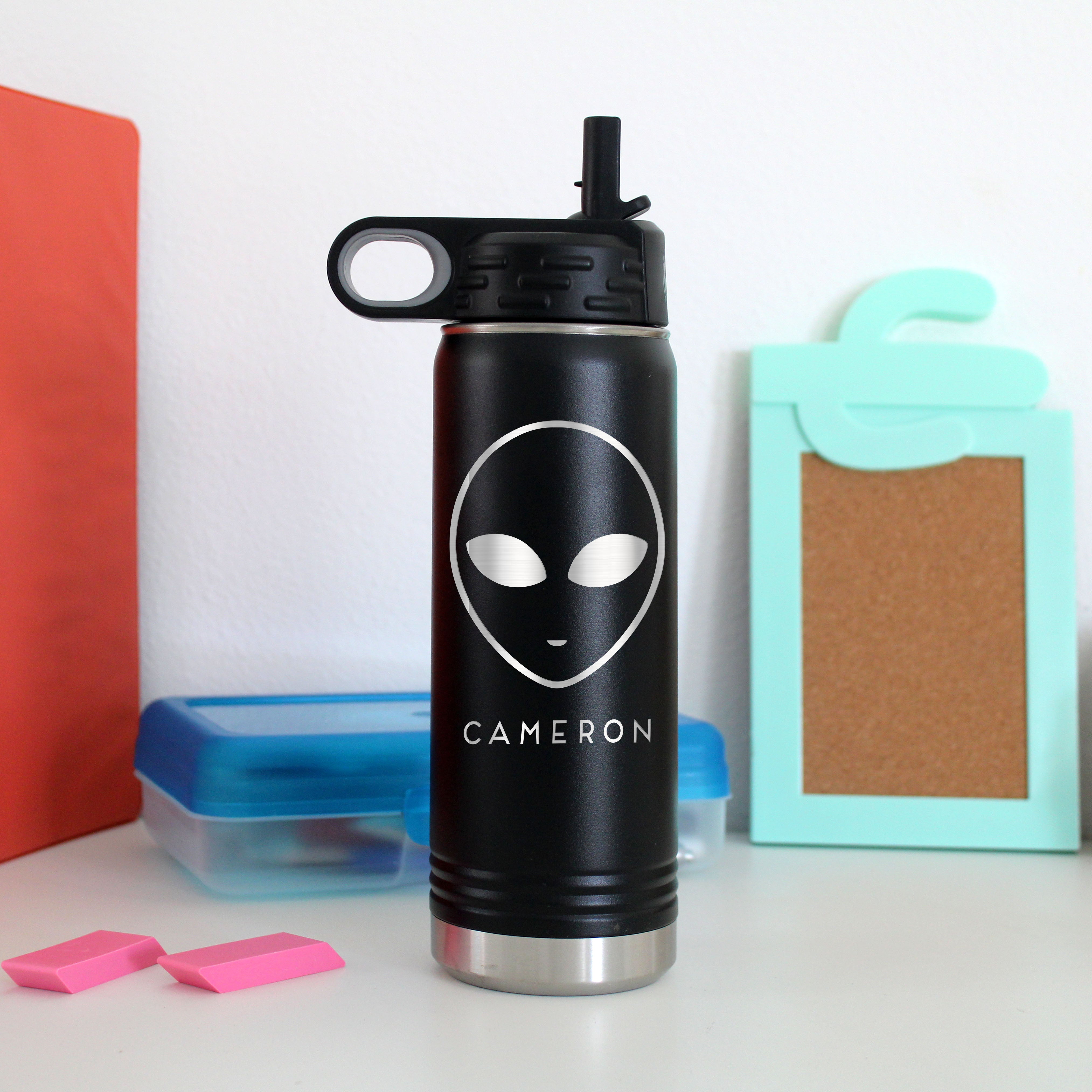 20 oz. Kid's Metal Water Bottle | Alien