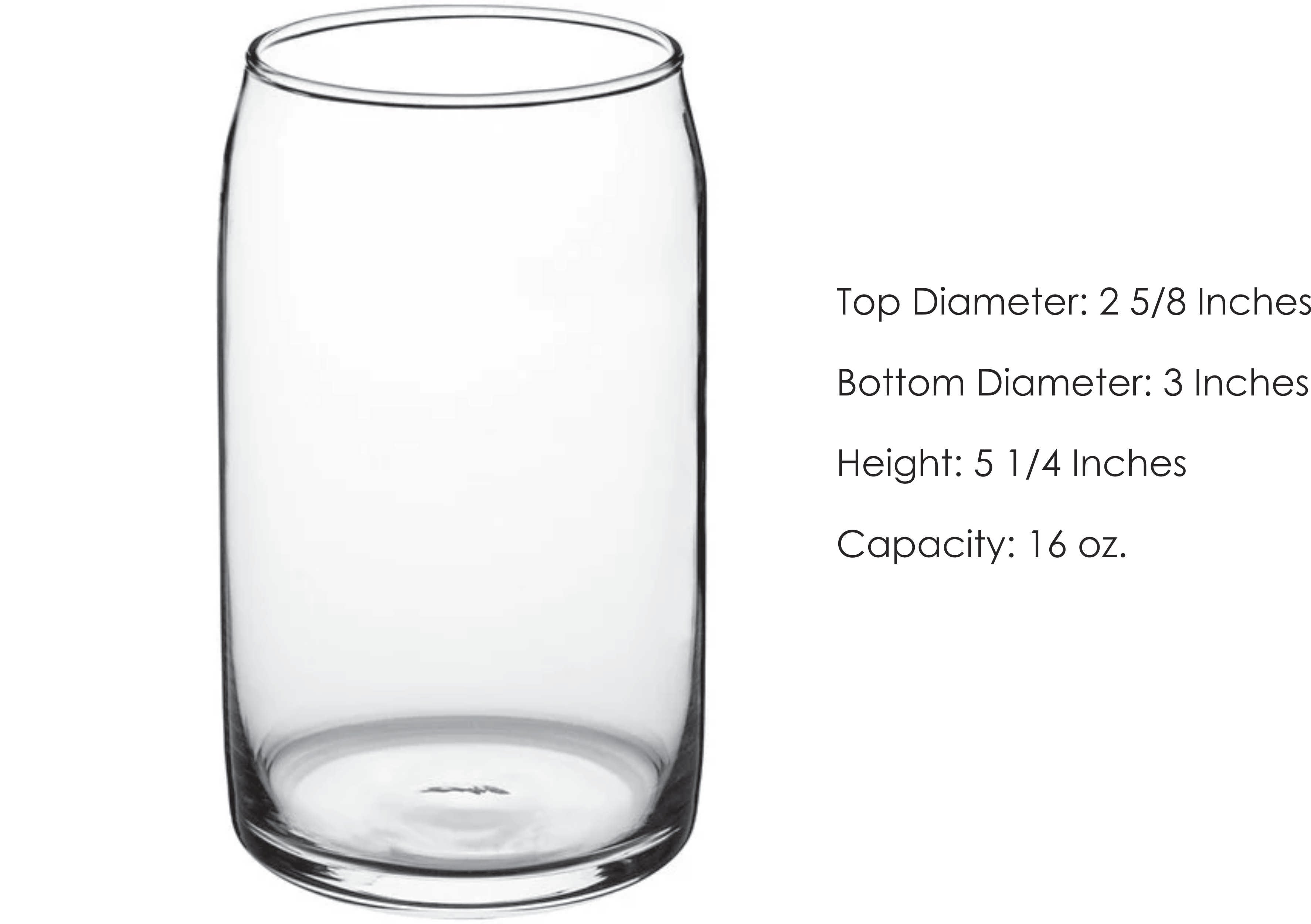 Personalized Beer Can Glass | 3 Hex Monogram