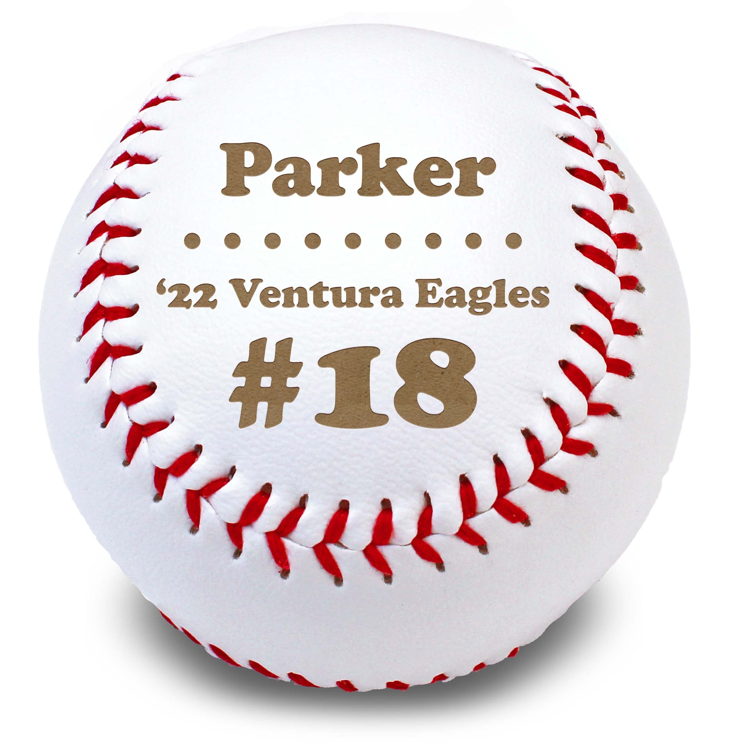 Personalized Leather Baseballs | Parker