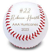 Personalized Leather Baseballs | Rebecca