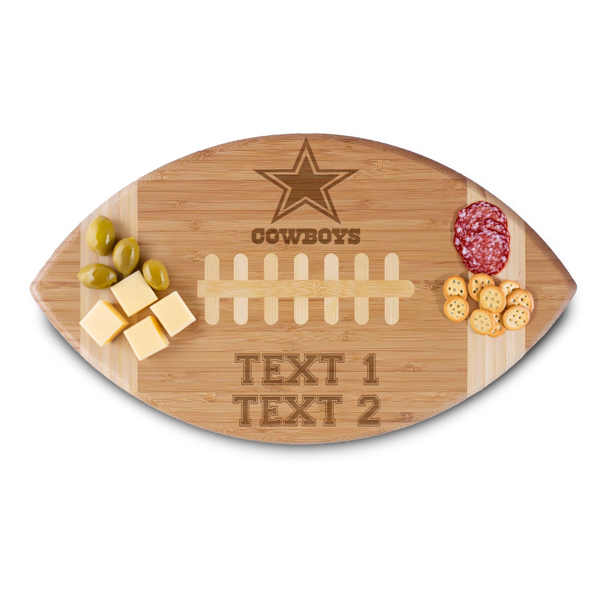 Personalized Football Cutting Board | NFL Team Logo