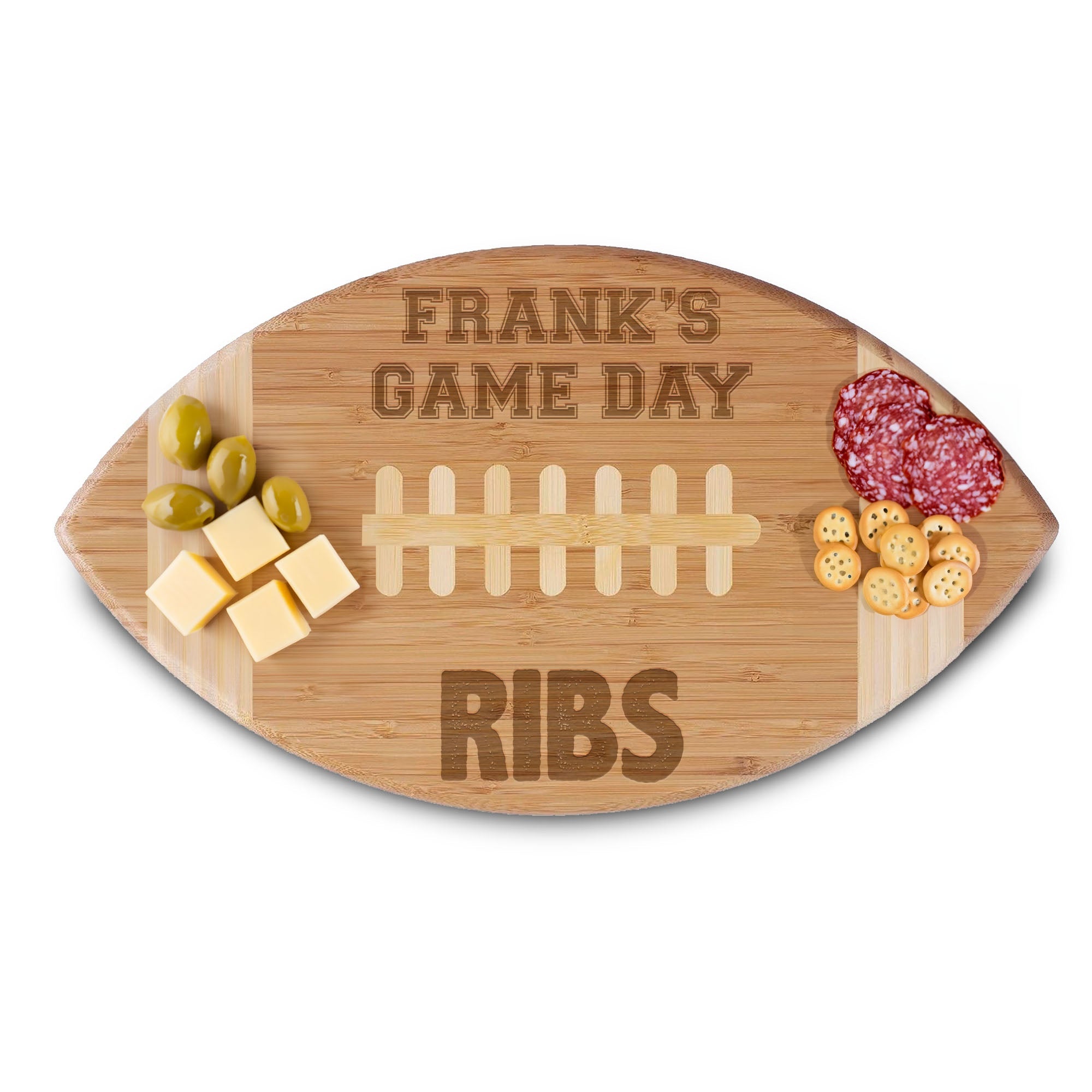 Personalized Football Cutting Board | Frank's Ribs