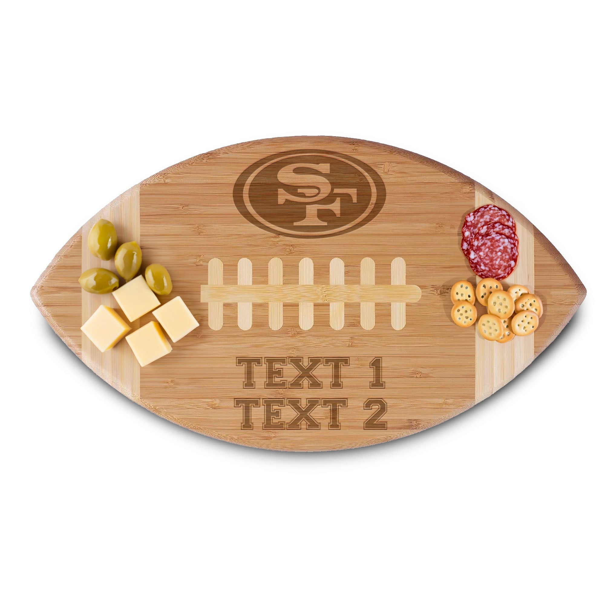 Personalized Football Cutting Board | NFL Team Logo