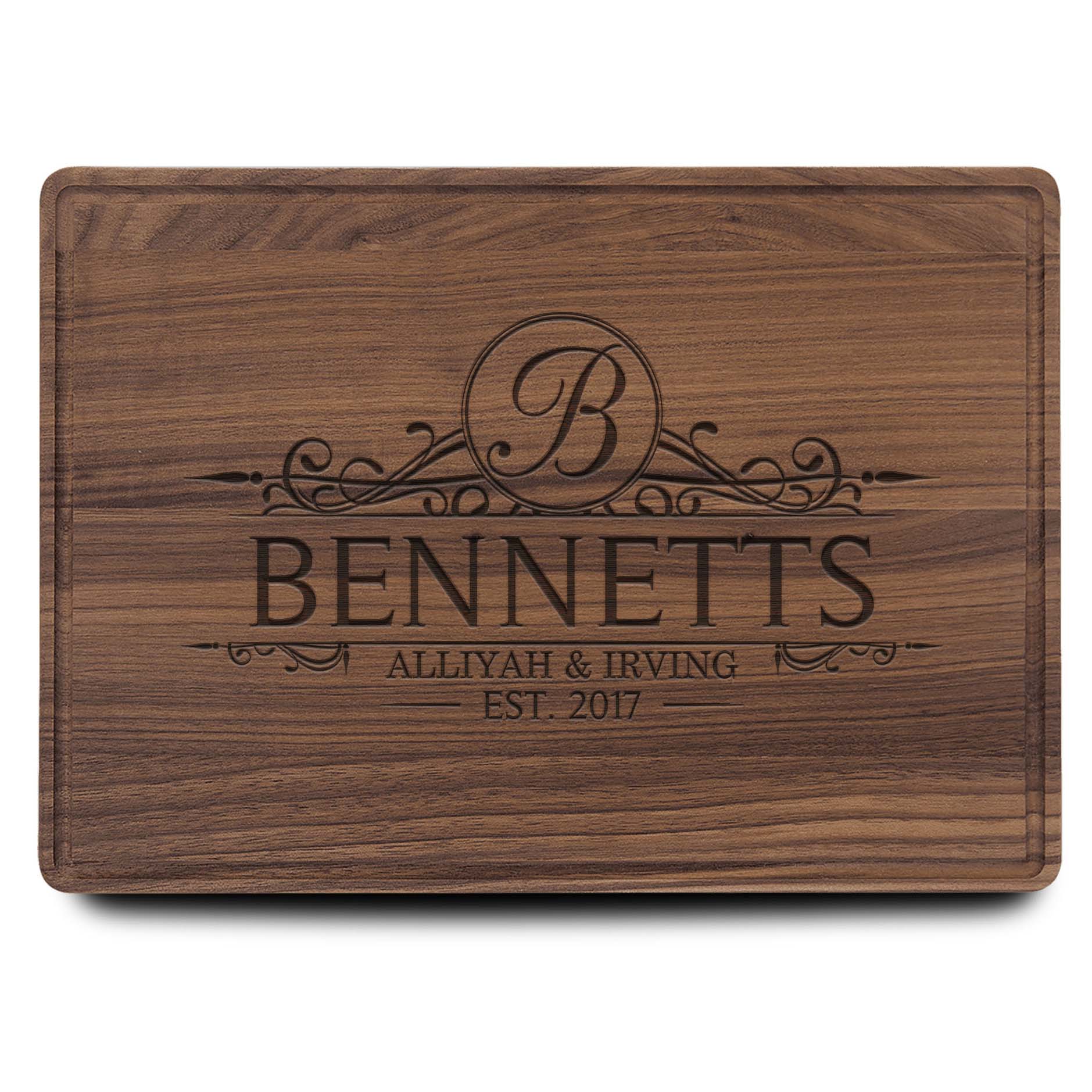 Personalized Cutting Board | Walnut 14" x 10"
