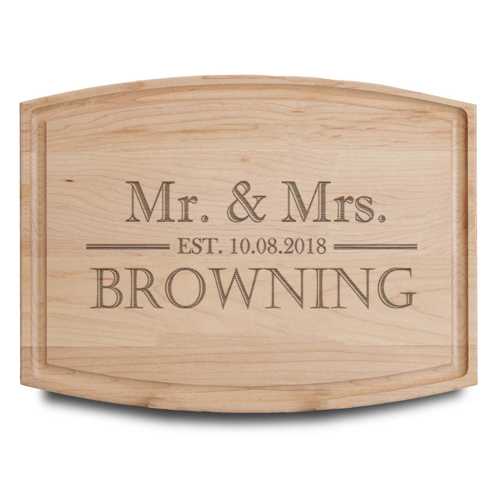 Personalized Cutting Board | Maple Arch 12" x 9"