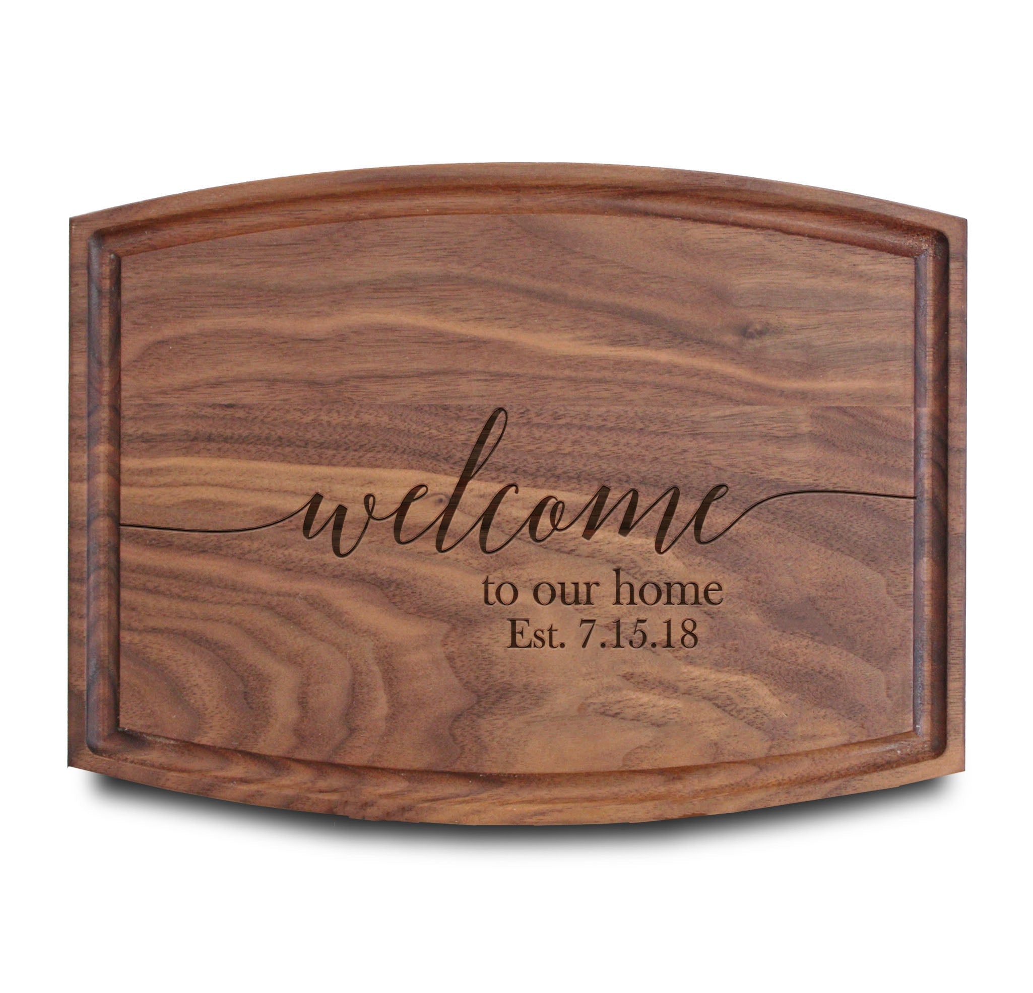Personalized Cutting Board | Walnut Arch 12" x 9"