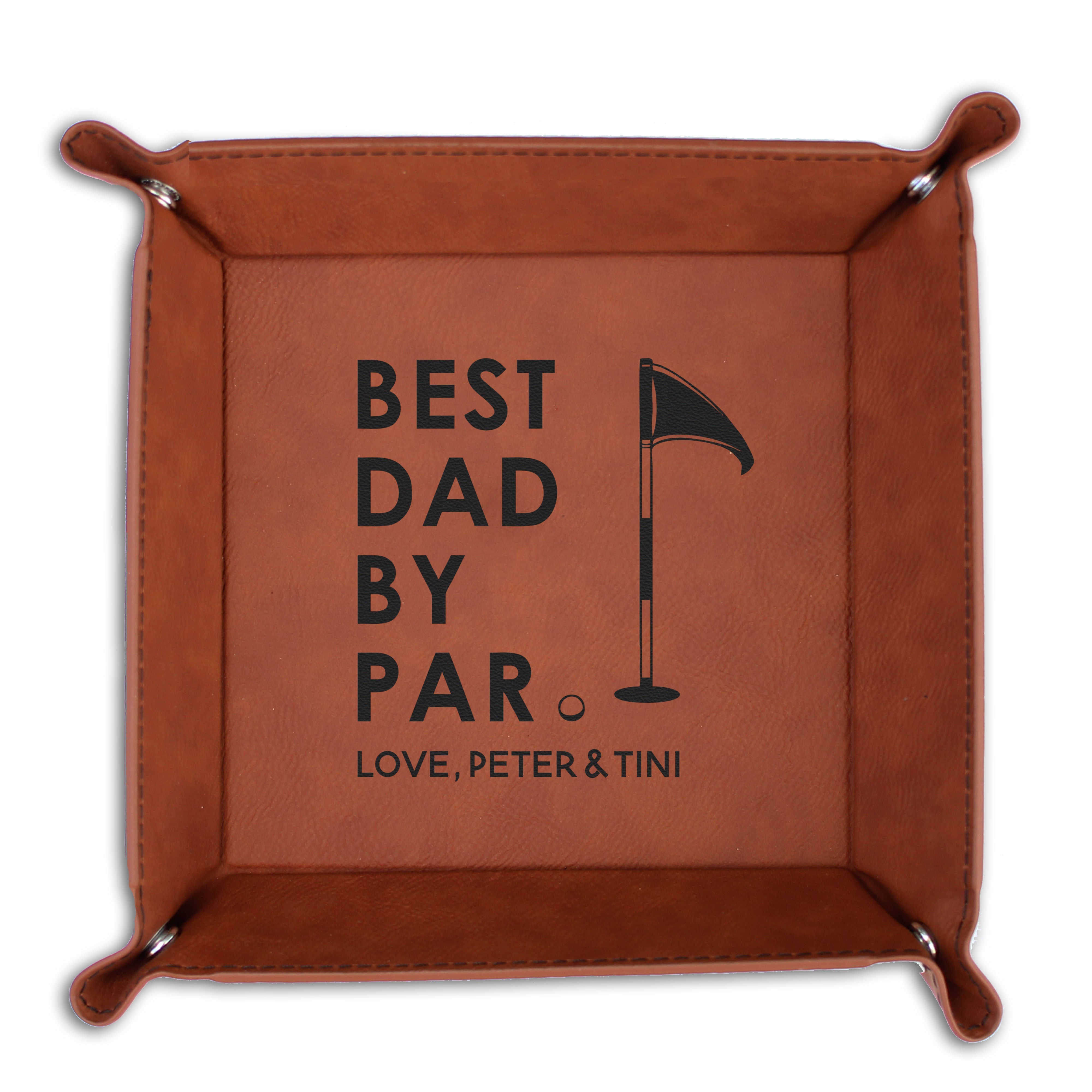 Leather Catch all Tray | Best Dad By Par