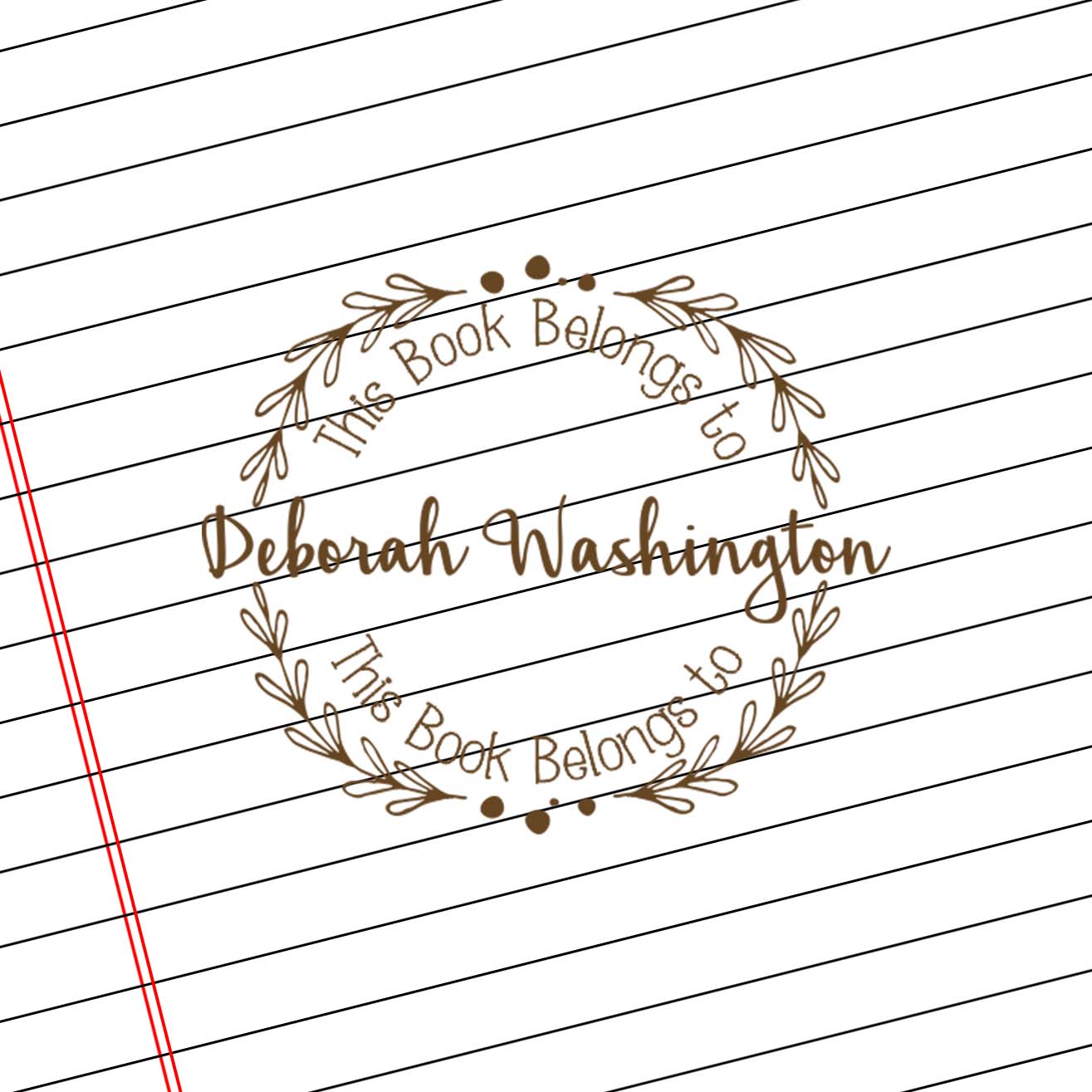 Teacher Self Inking Stamps | This Book Belongs to Deborah