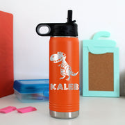 20 oz. Kid's Metal Water Bottle | Dinosaur