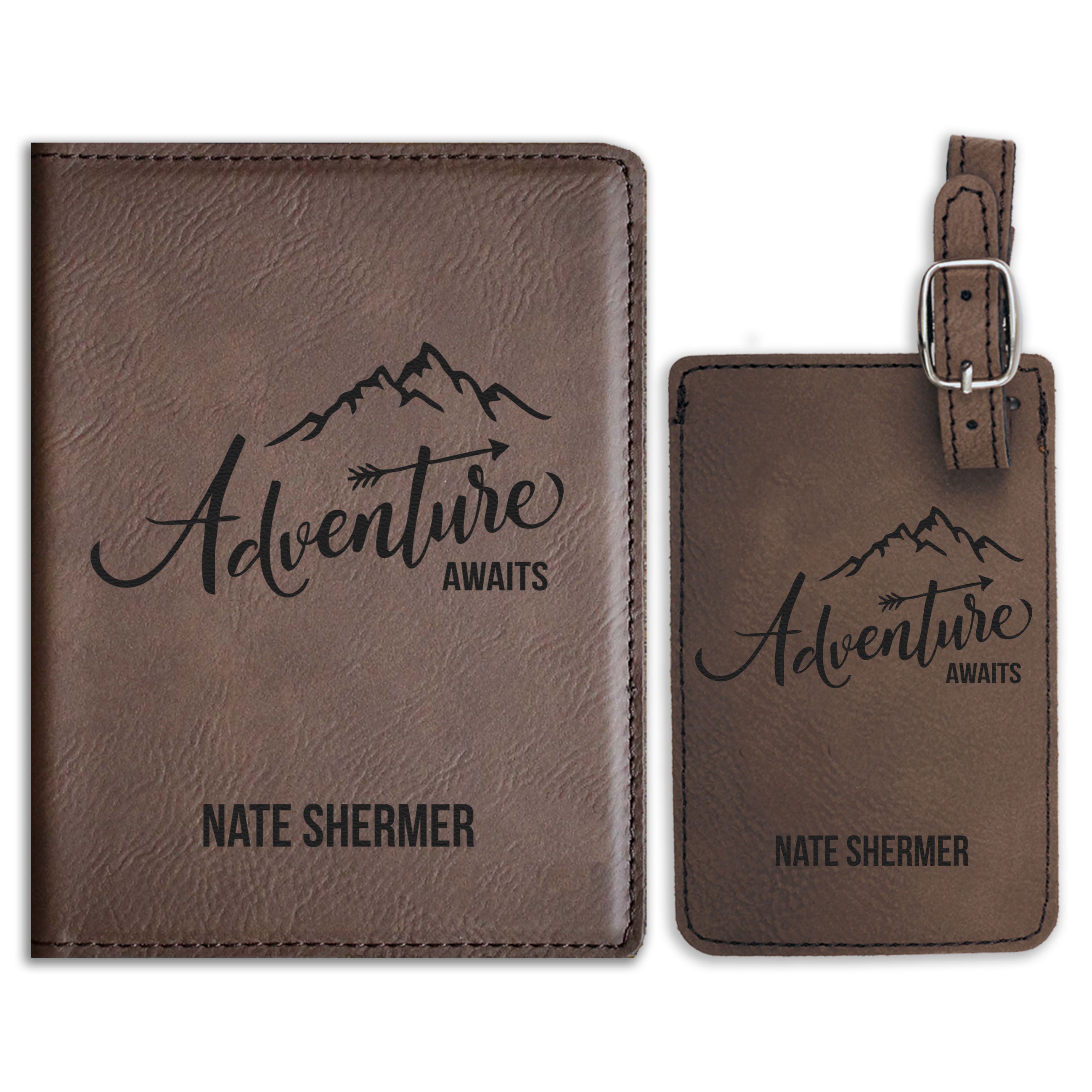 Passport Cover & Luggage Tag Set | Adventure