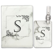 Passport Cover & Luggage Tag Set | S Monogram