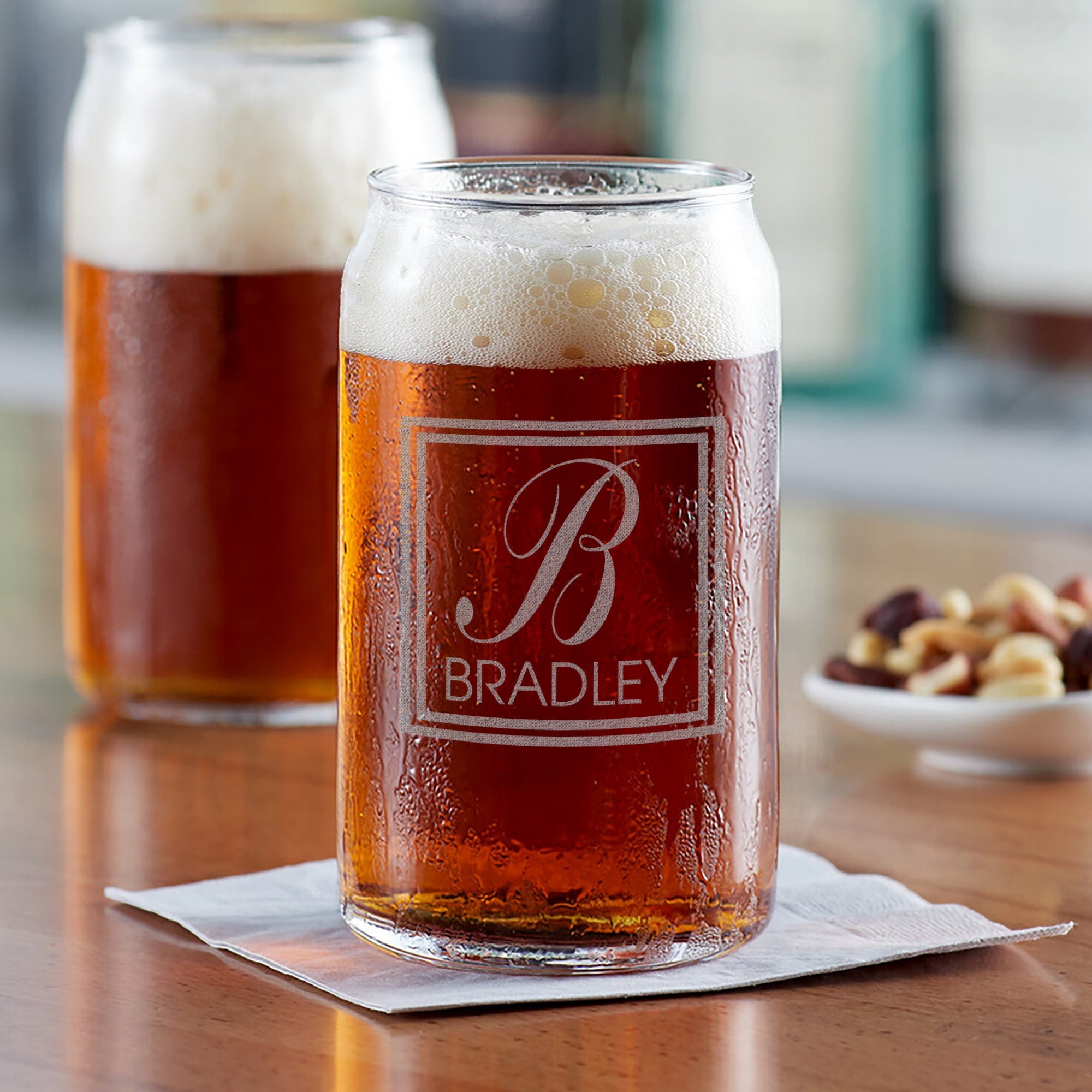 Personalized Beer Can Glass | Bradley