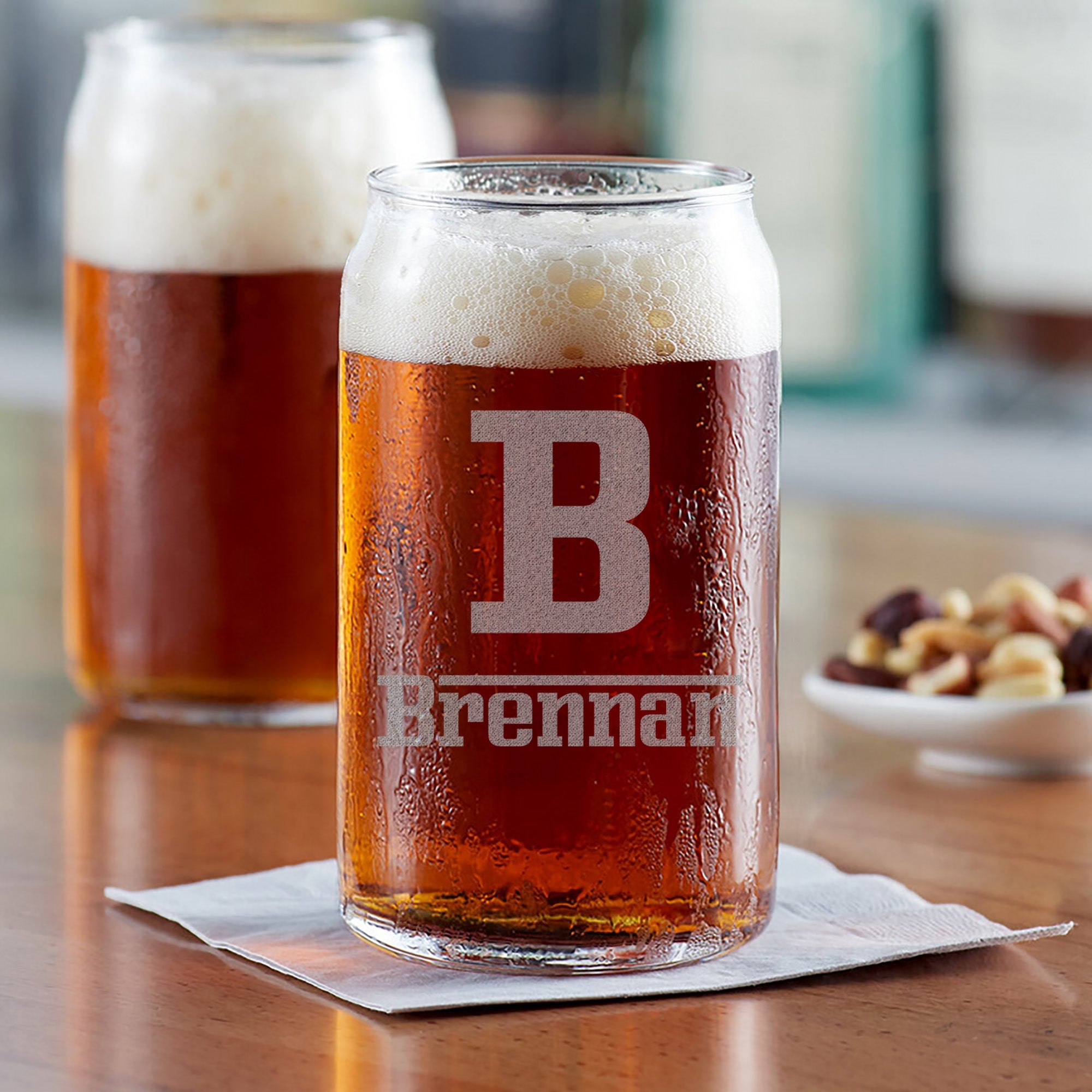 Personalized Beer Can Glass | Brennan