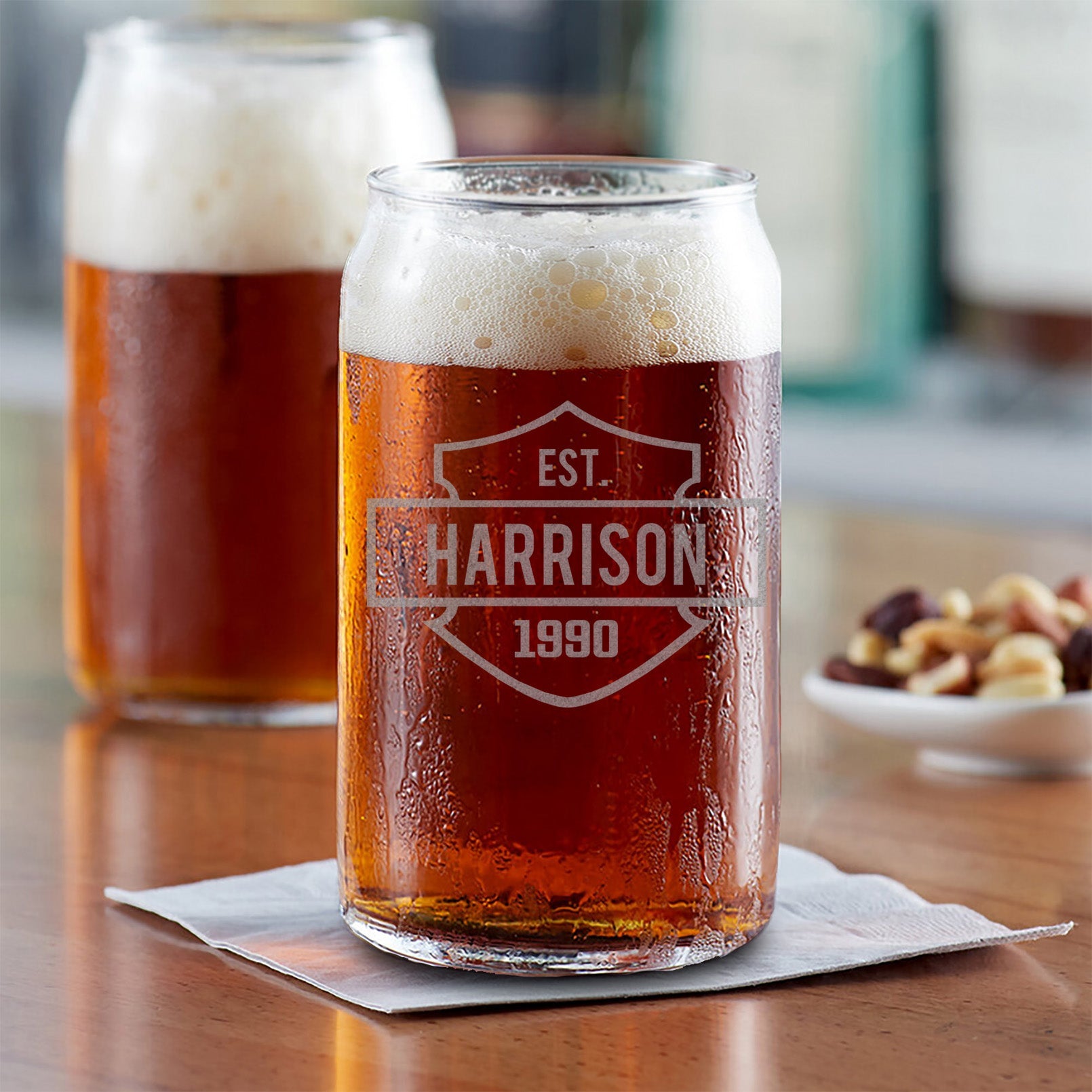 Personalized Beer Can Glass | Harrison