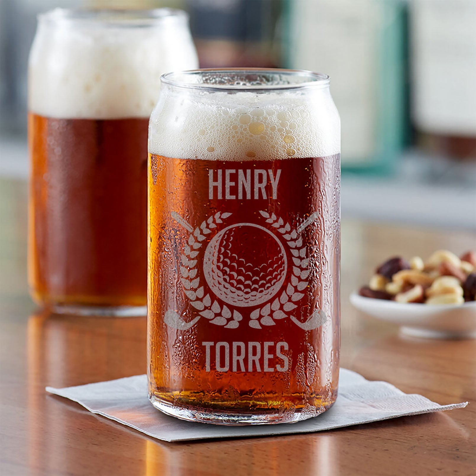 Personalized Beer Can Glass | Henry