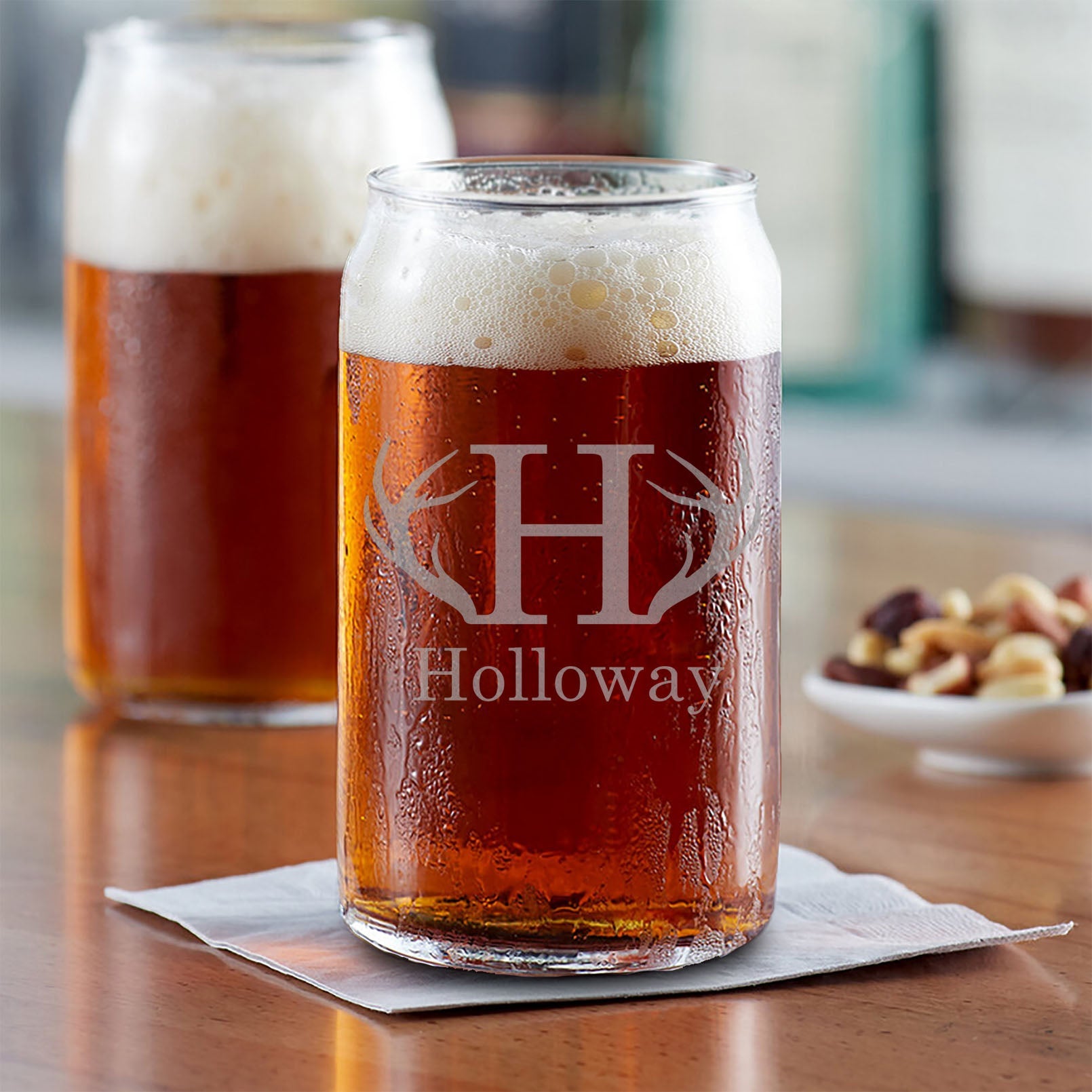 Personalized Beer Can Glass | Holloway