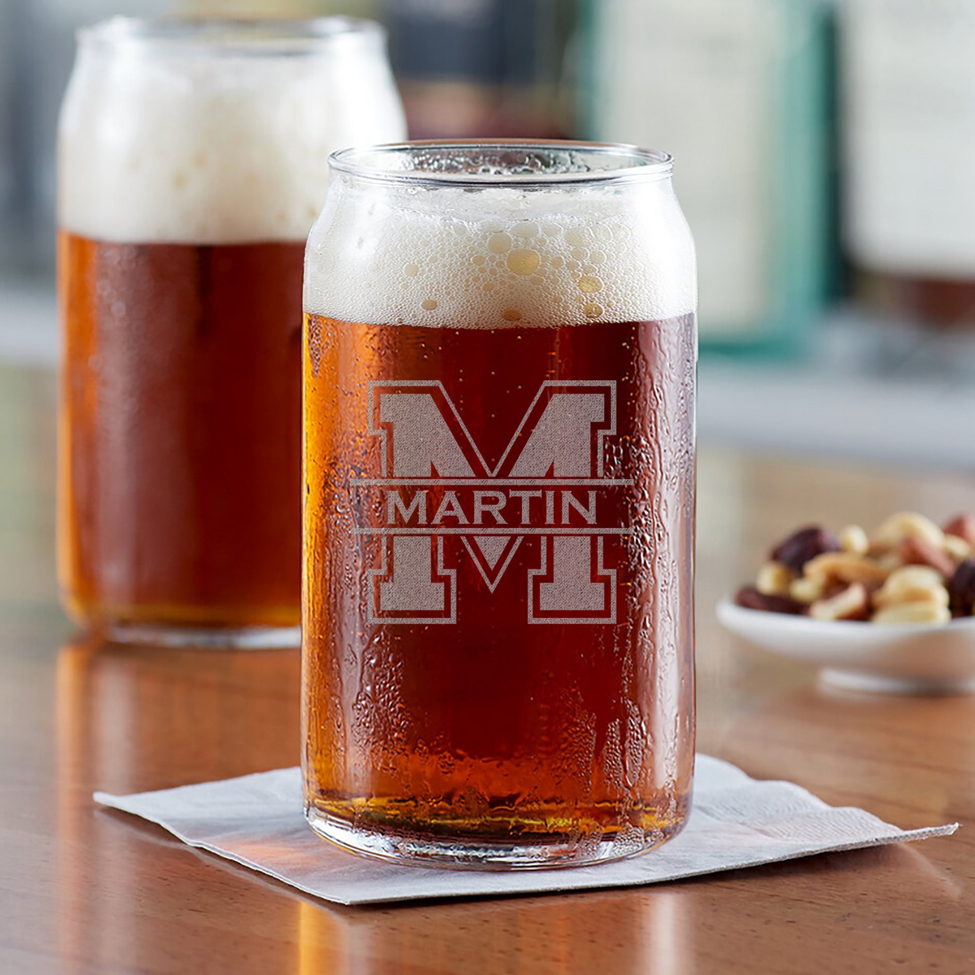Personalized Beer Can Glass | Martin