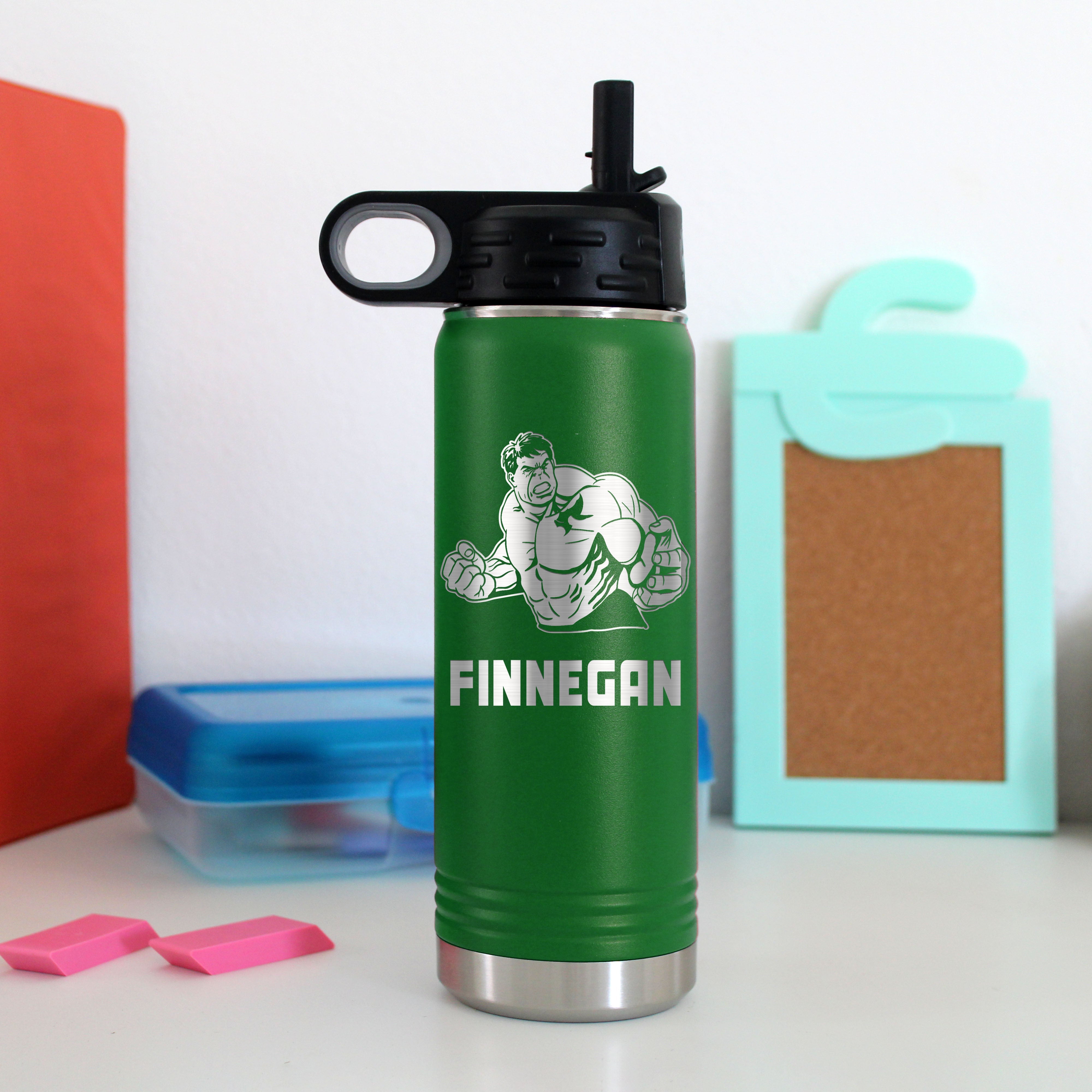 20 oz. Kid's Metal Water Bottle | The Hulk
