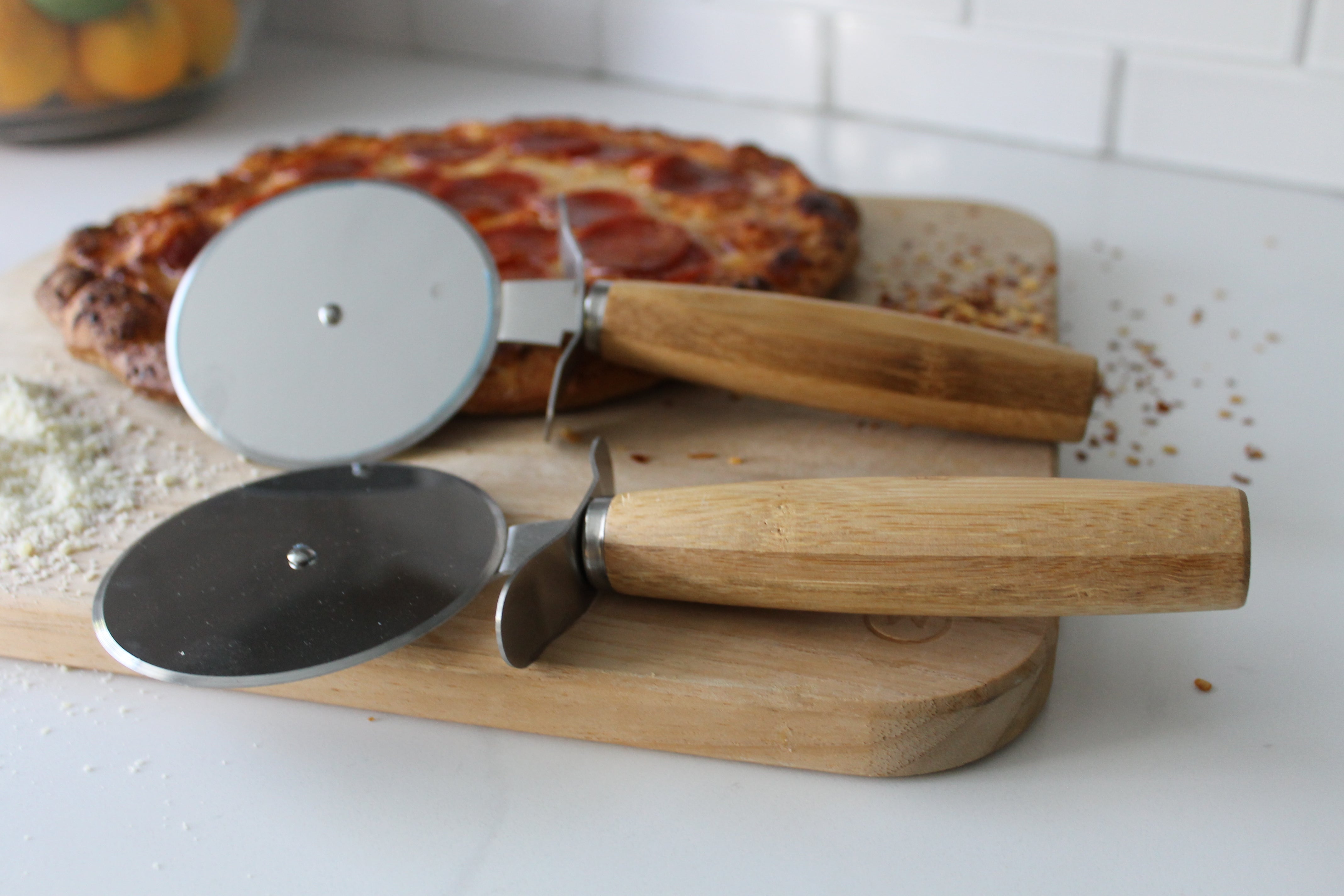Personalized Wood Pizza Slicer | Hargrove