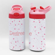 Personalized Kid's Water Bottle | Hearts