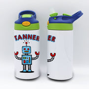Personalized Kid's Water Bottle | Robot