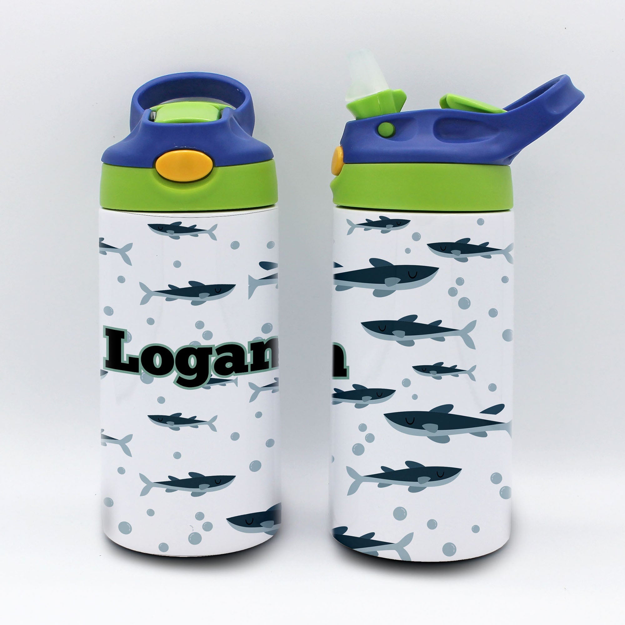 Personalized Kid's Water Bottle | Sharks
