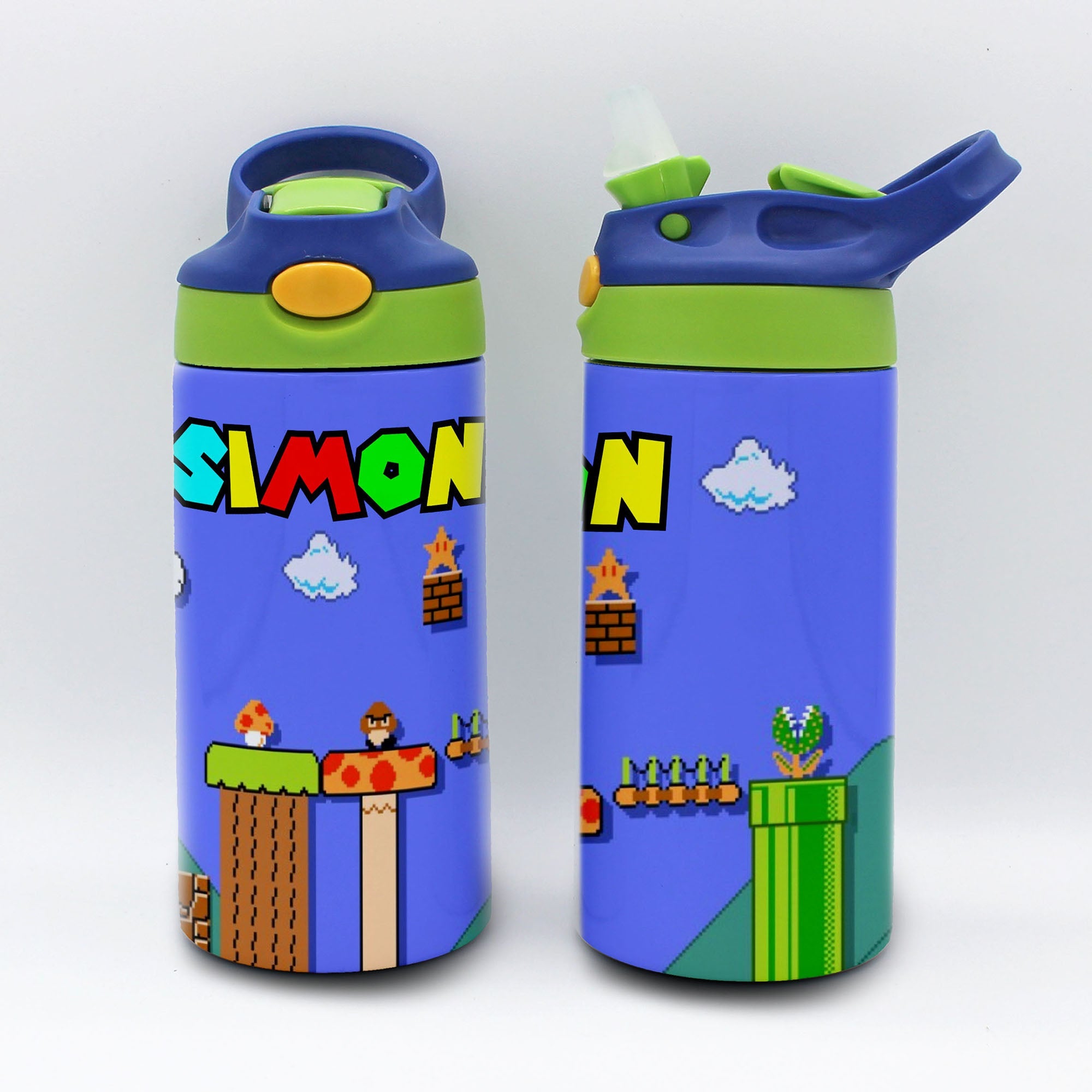 Personalized Kid's Water Bottle | Mario