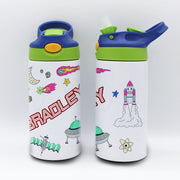 Personalized Kid's Water Bottle | Space
