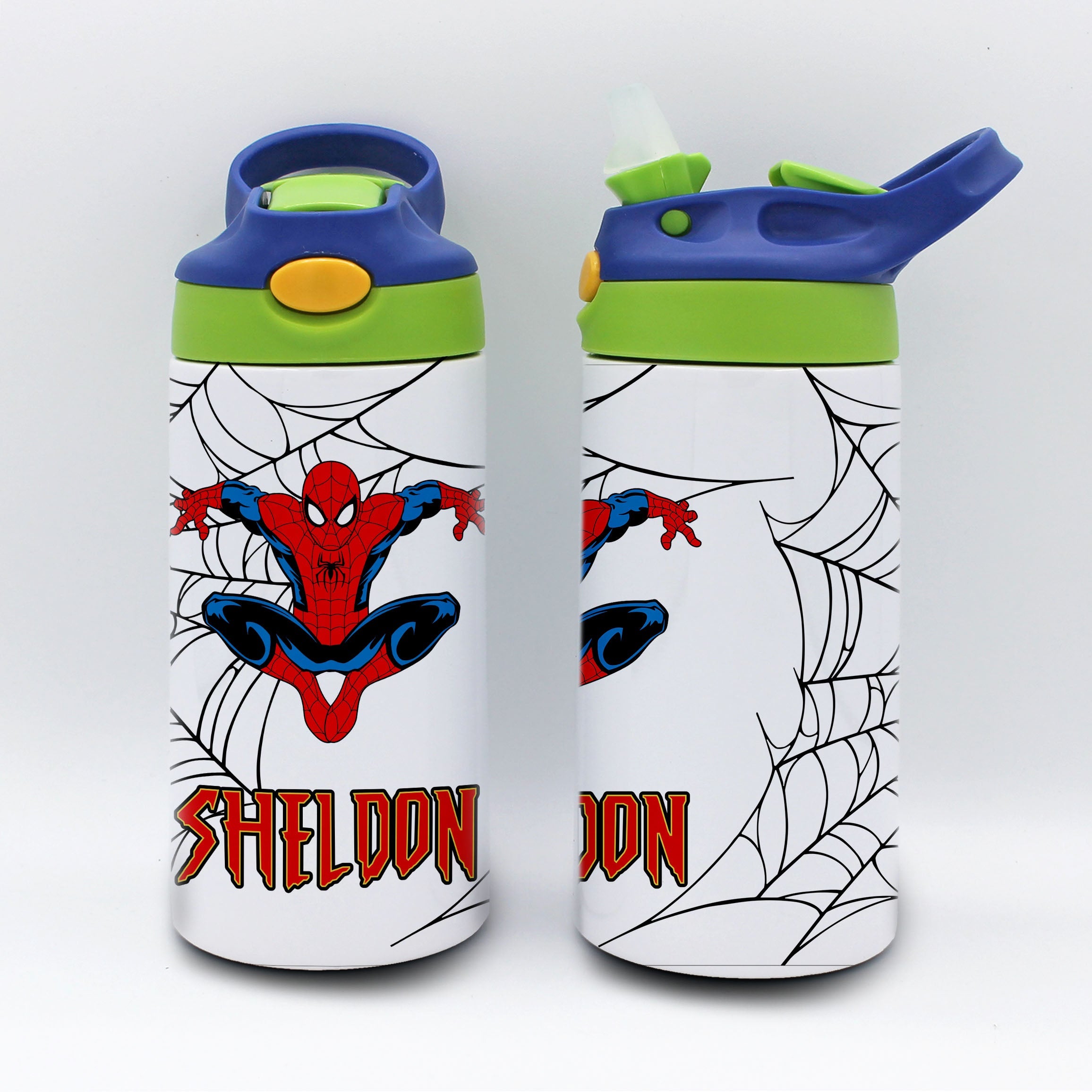 Personalized Kid's Water Bottle | Spiderman