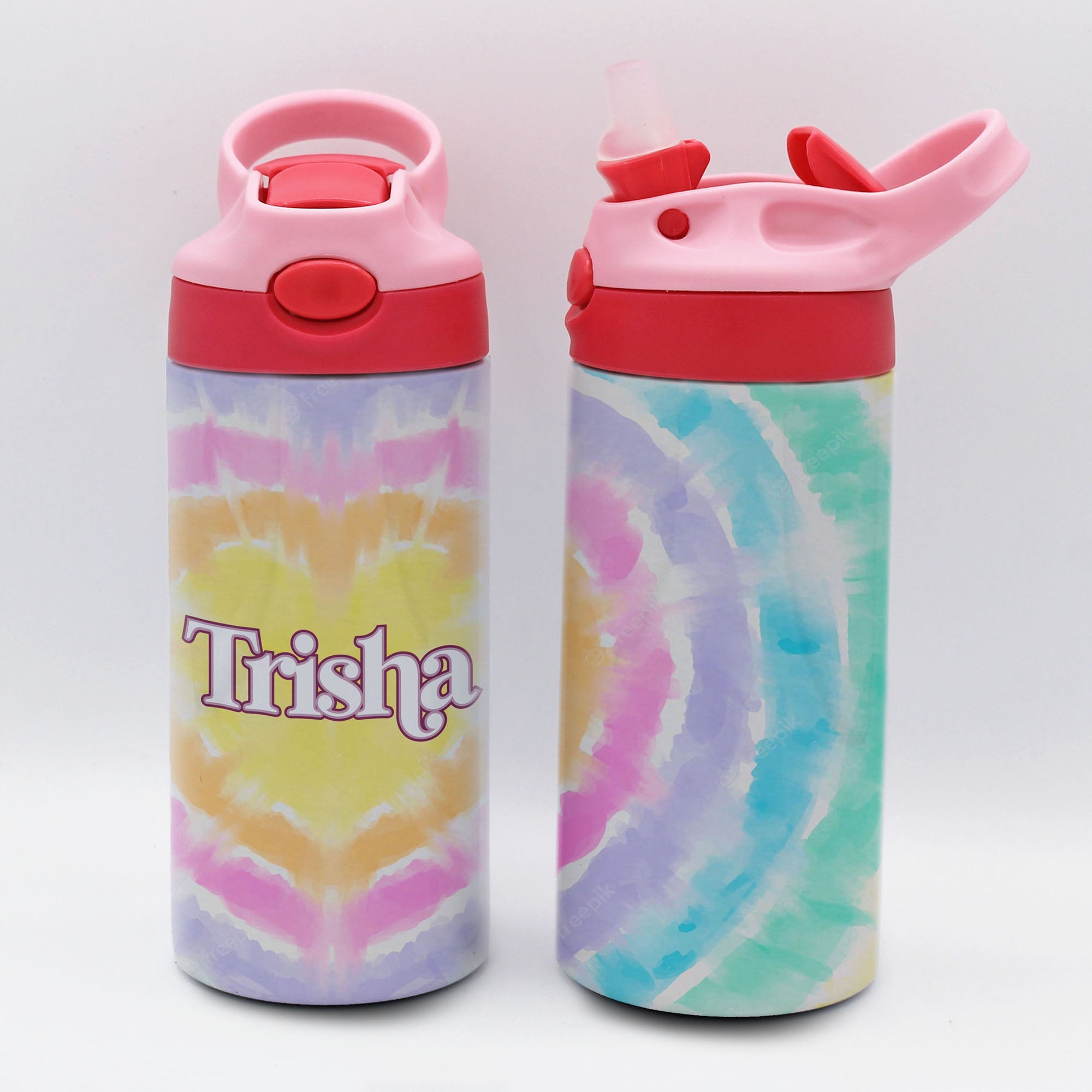 Personalized Kid's Water Bottle | Tye Dye
