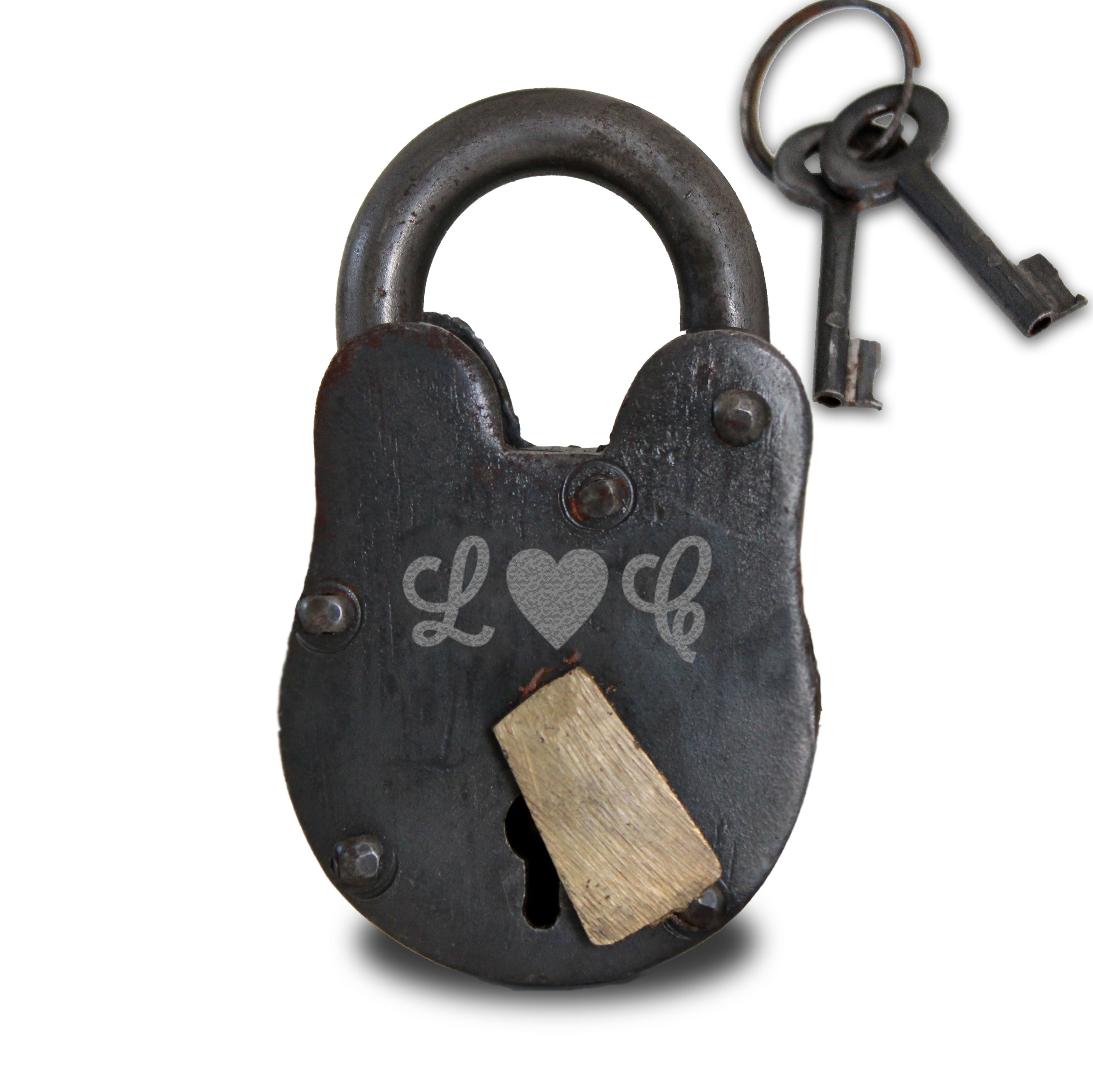 Antique Padlock | Script Heart