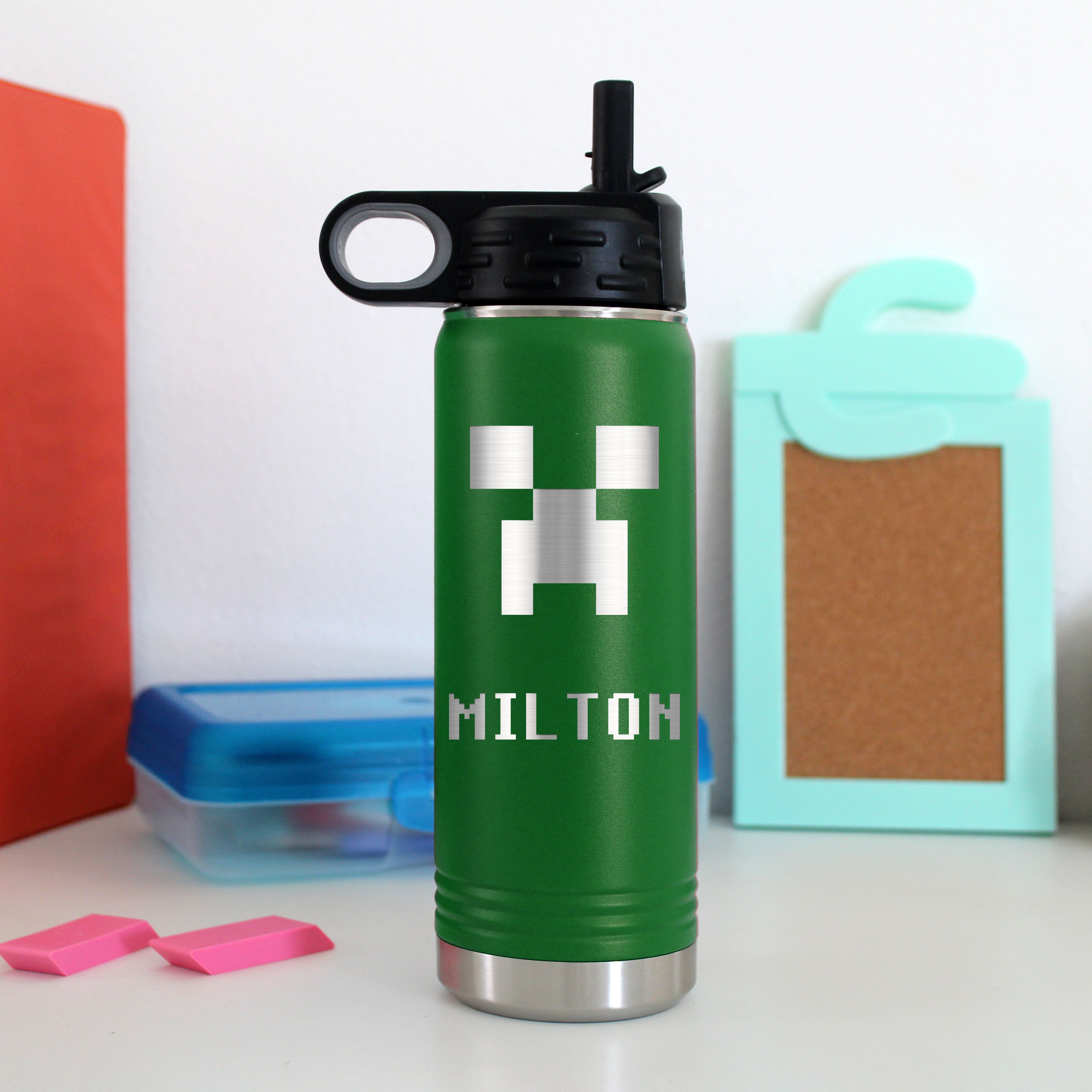 20 oz. Kid's Metal Water Bottle | Minecraft