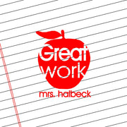 Teacher Self Inking Stamps | Great Work Apple