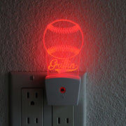 Kid's Night Light Wall Plug | Baseball