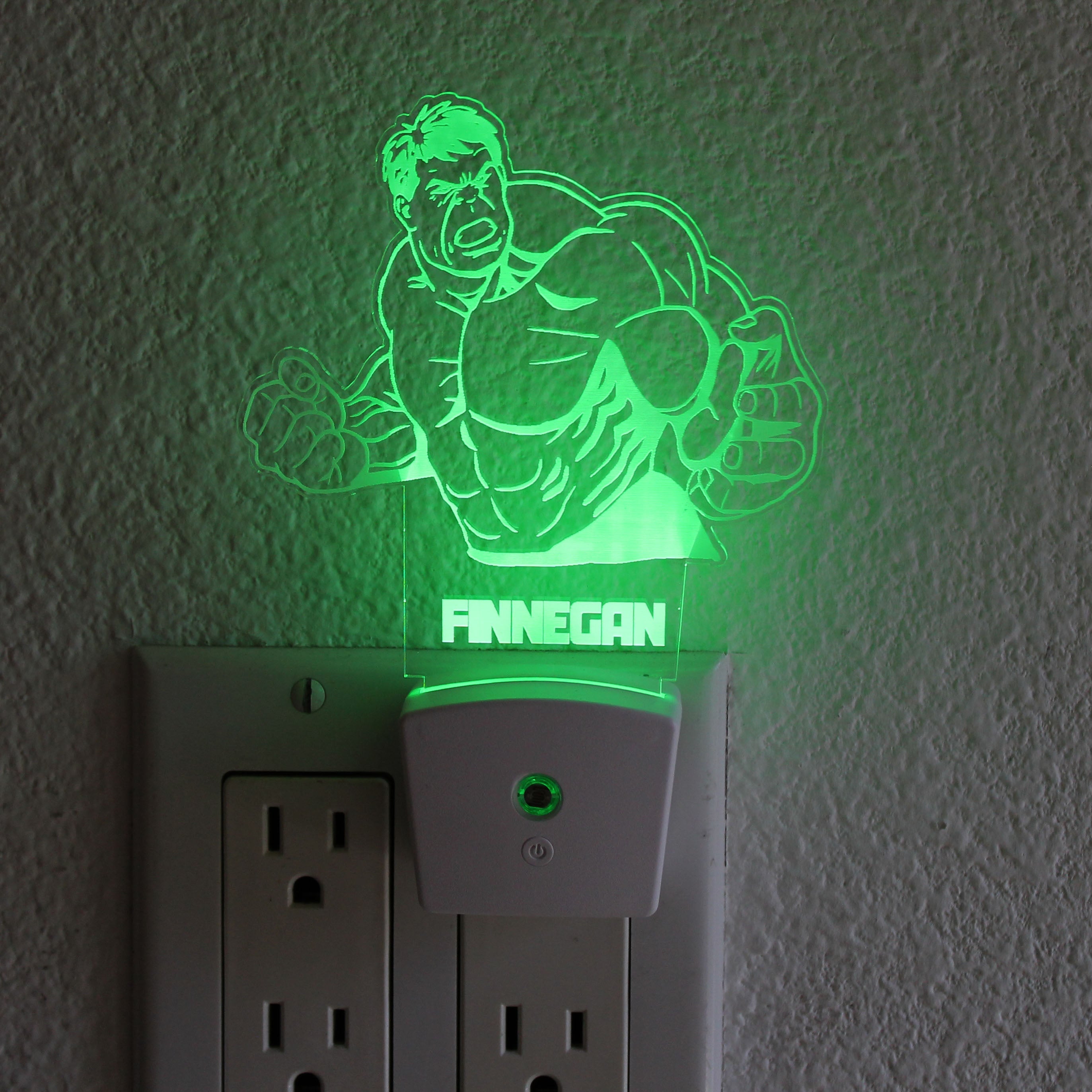 Kid's Night Light Wall Plug | Hulk