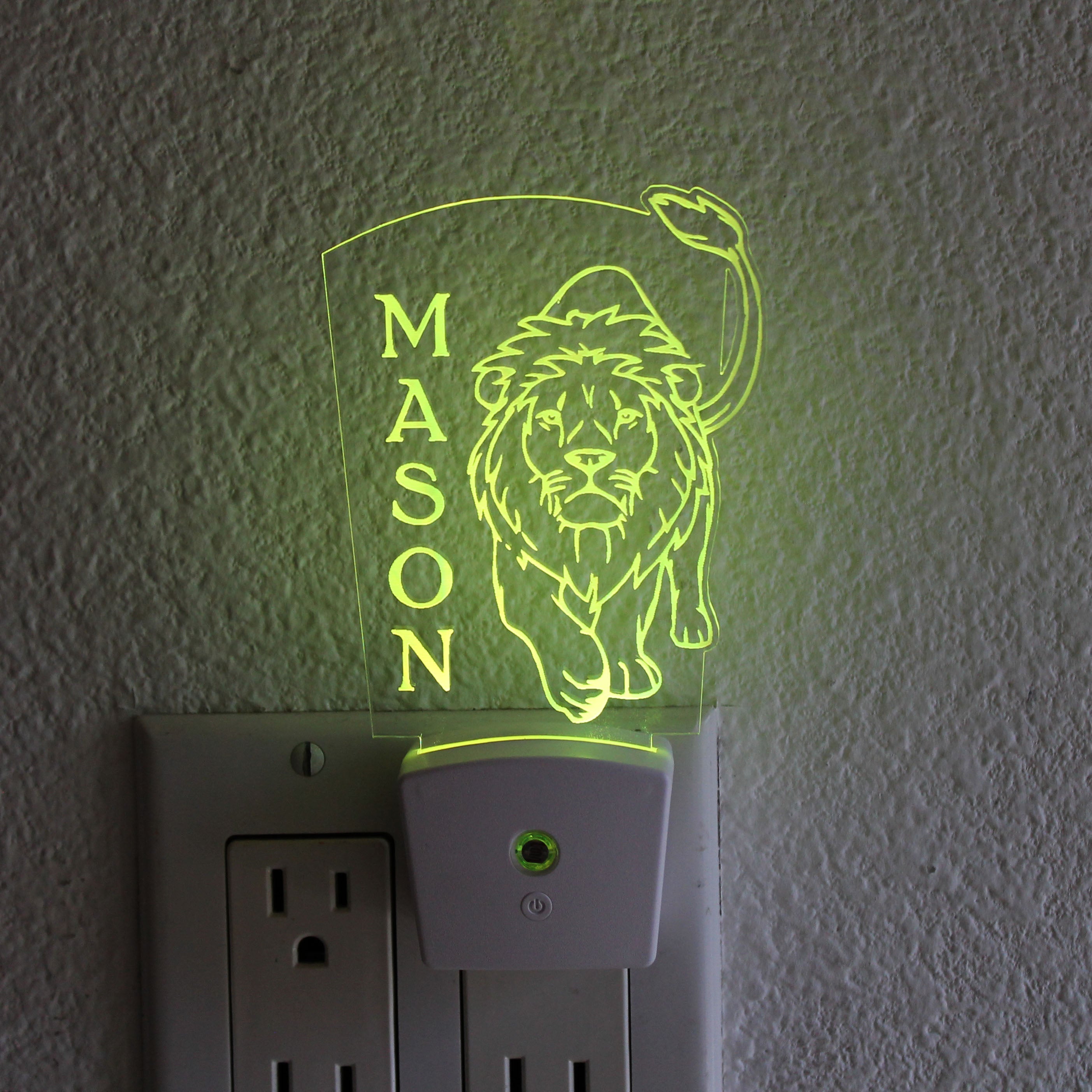 Kid's Night Light Wall Plug | Lion