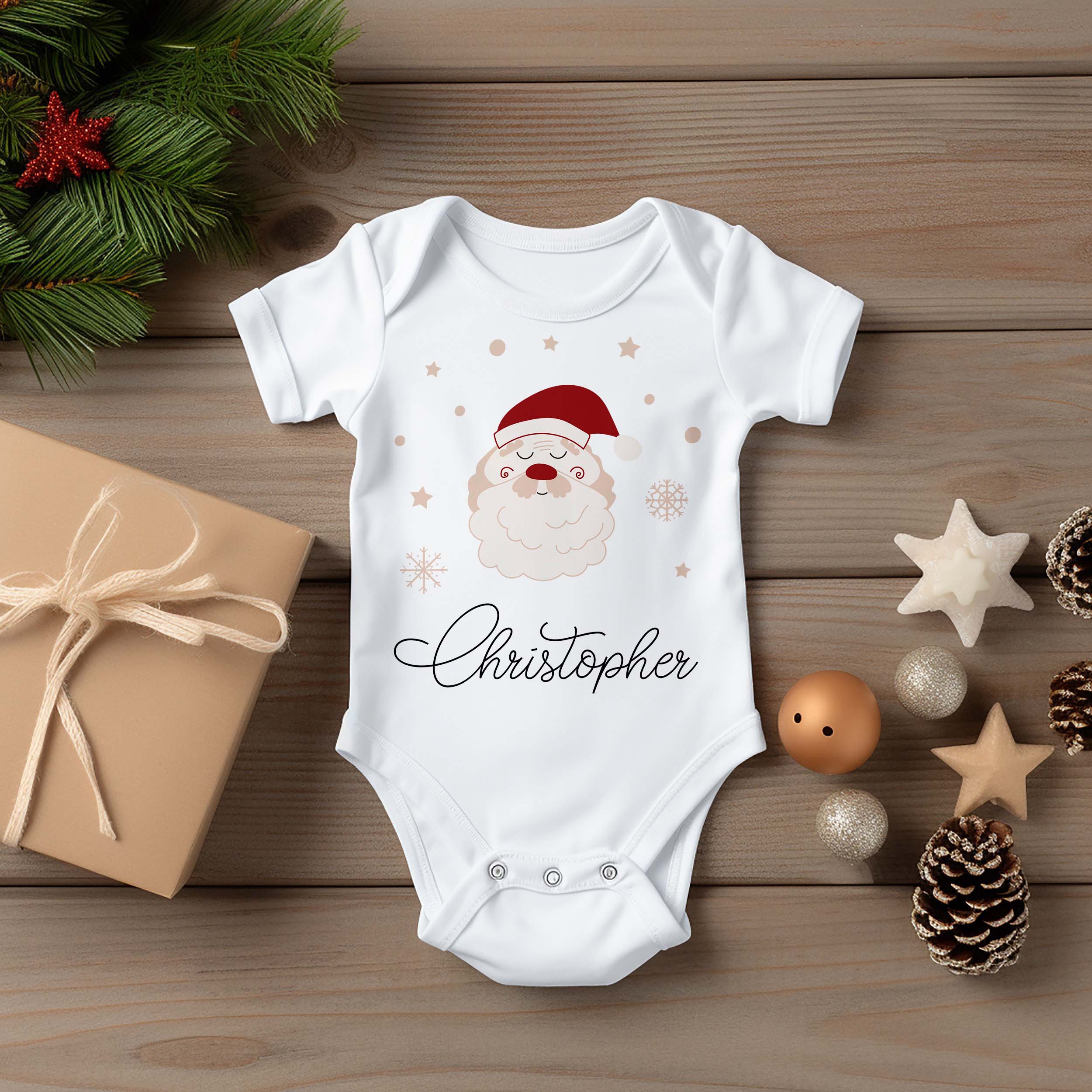 Personalized Christmas Onesies | Christopher