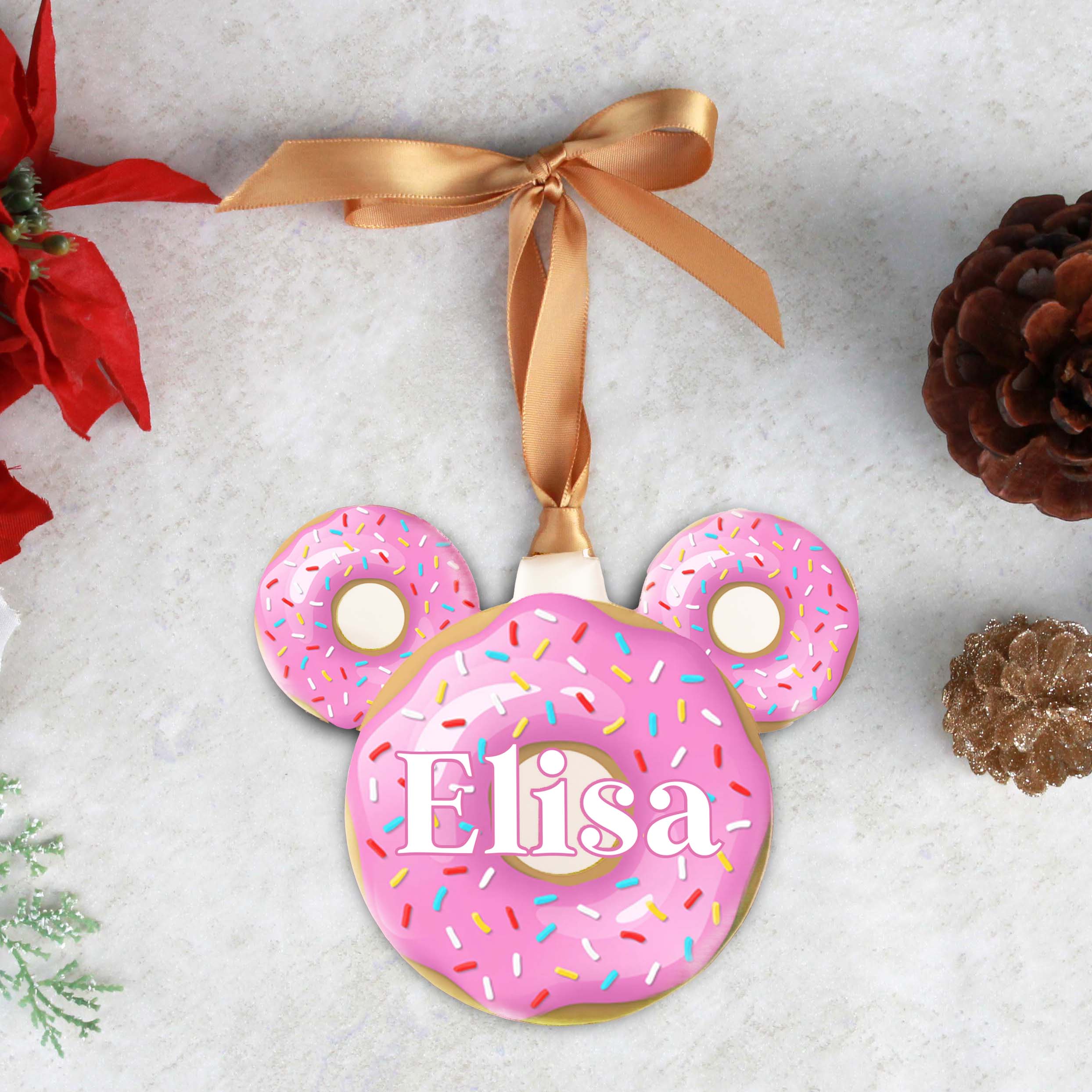 Acrylic Christmas Ornaments | Donut