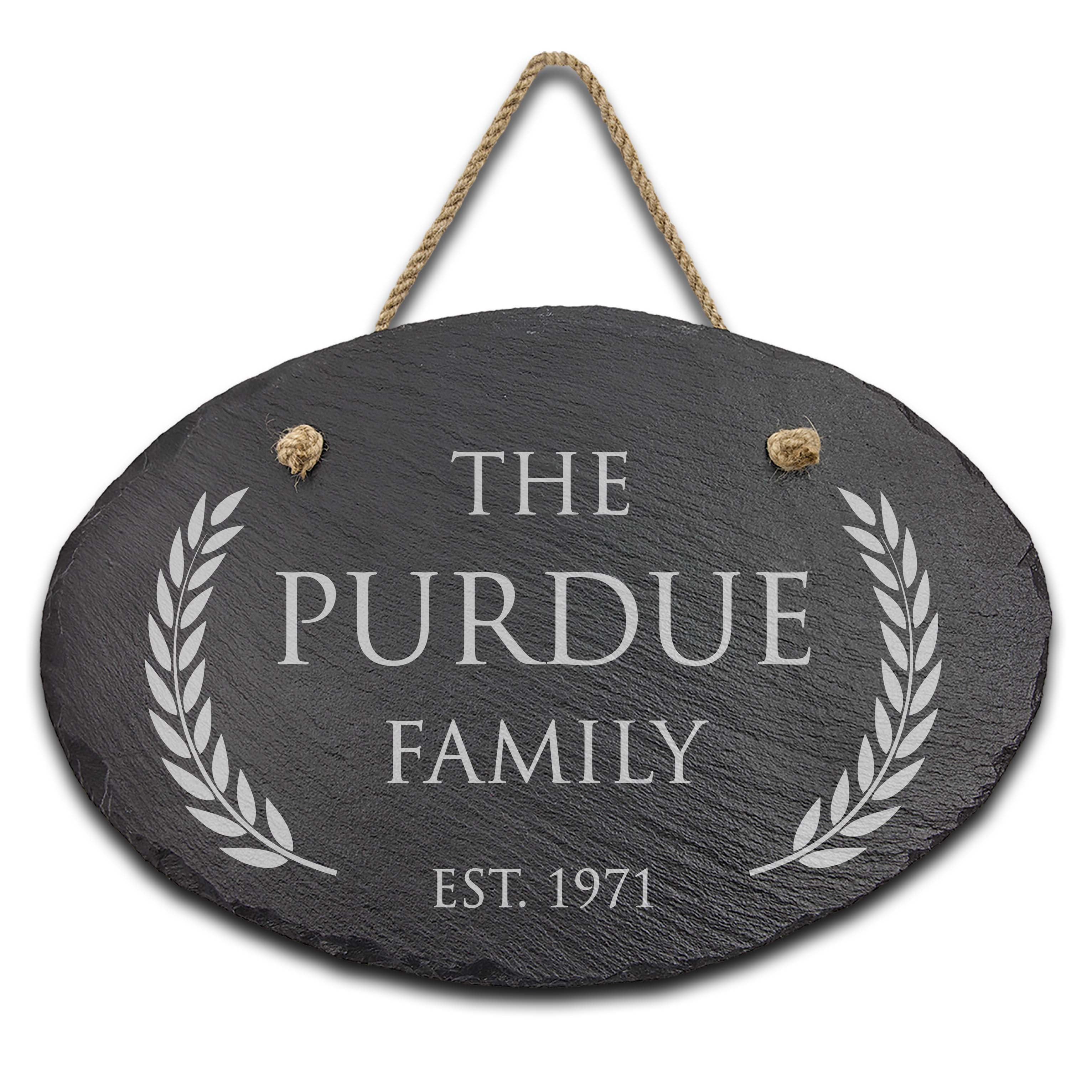 Slate Outdoor Address Sign | Purdue