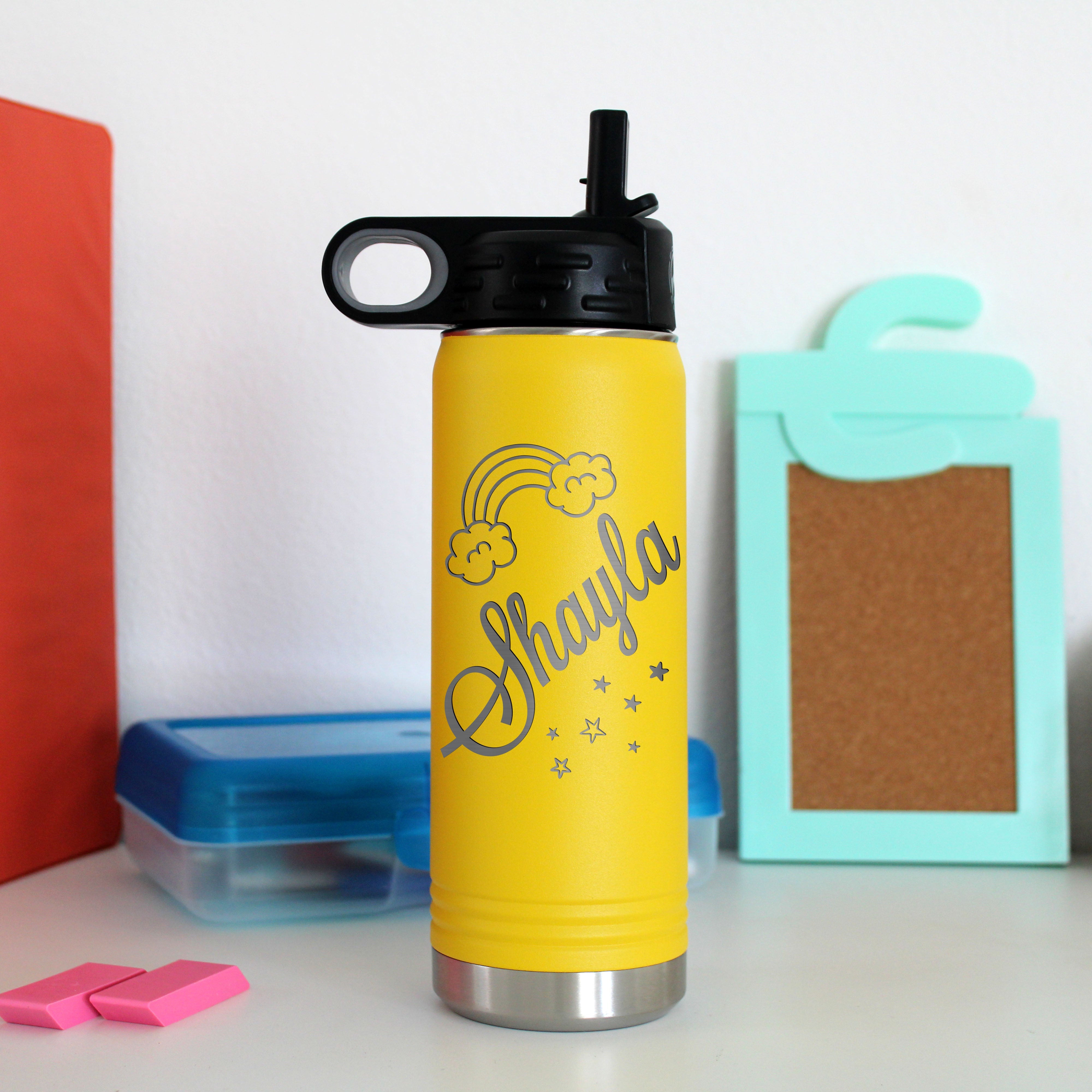 20 oz. Kid's Metal Water Bottle | Rainbow