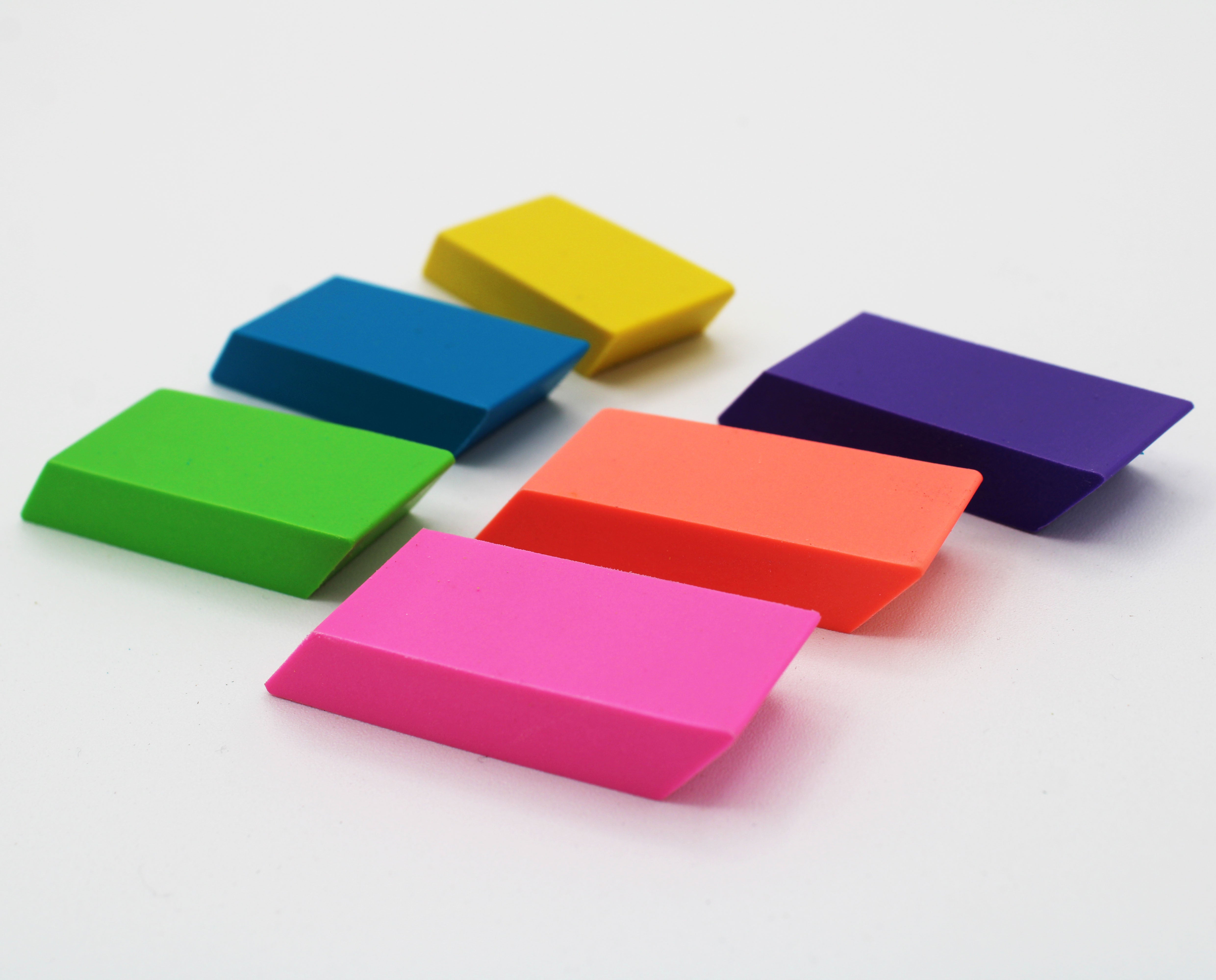 Personalized Neon Erasers Set of 6 | Game