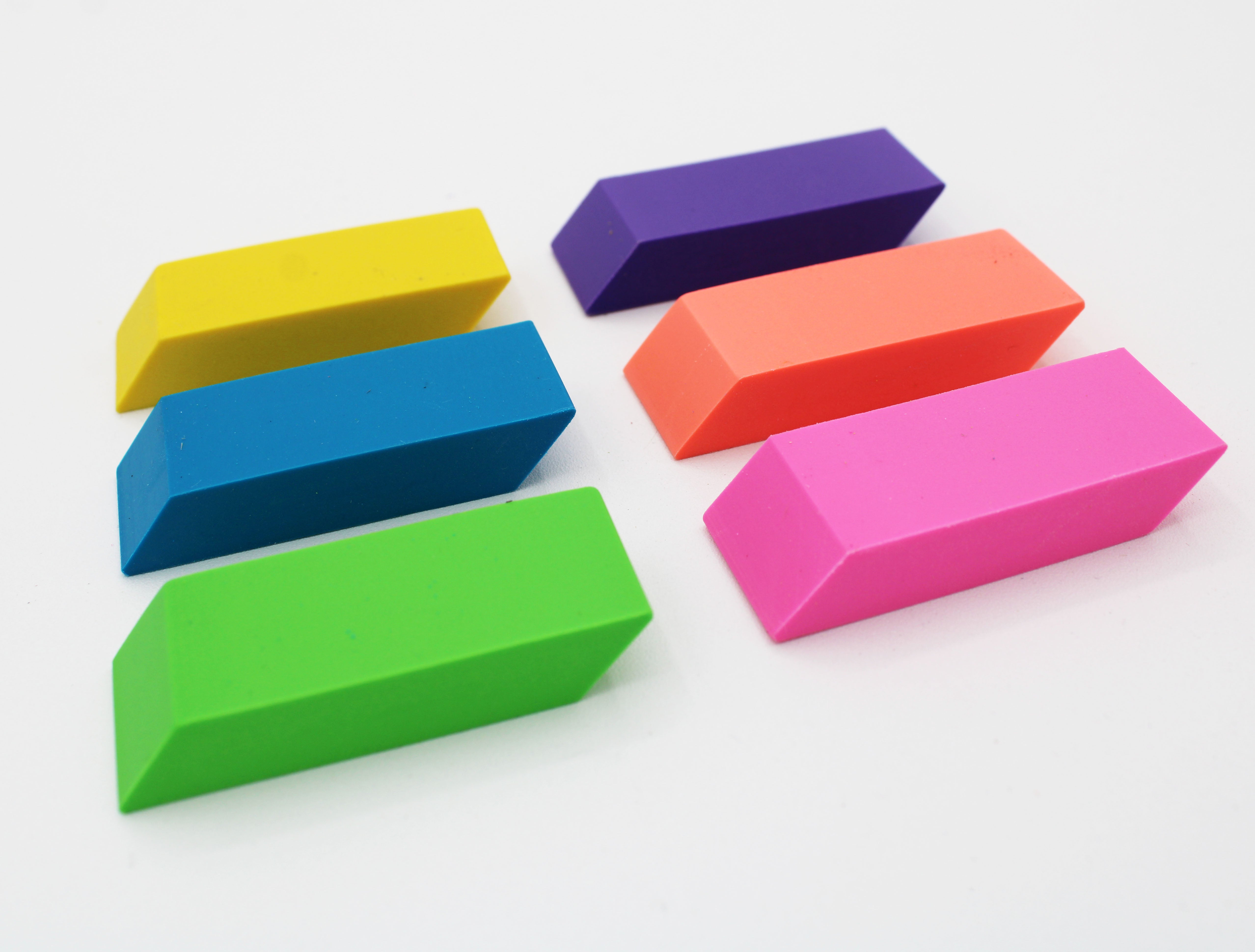 Personalized Neon Erasers Set of 6 | Unicorn