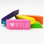 Personalized Neon Erasers Set of 6 | Heart Name