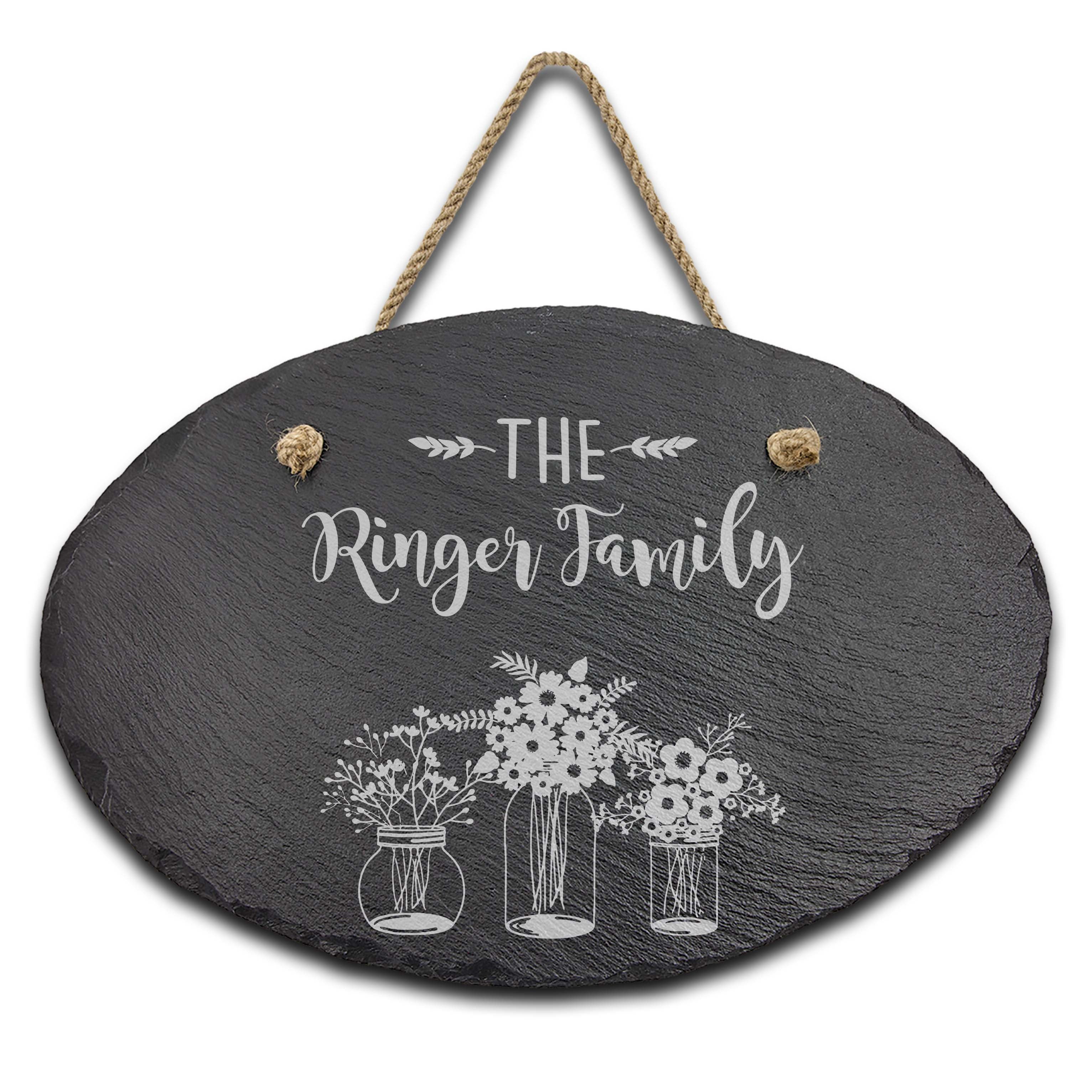 Slate Outdoor Address Sign | Ringer Family – Etchey
