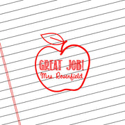 Teacher Self Inking Stamps | Great Job Apple