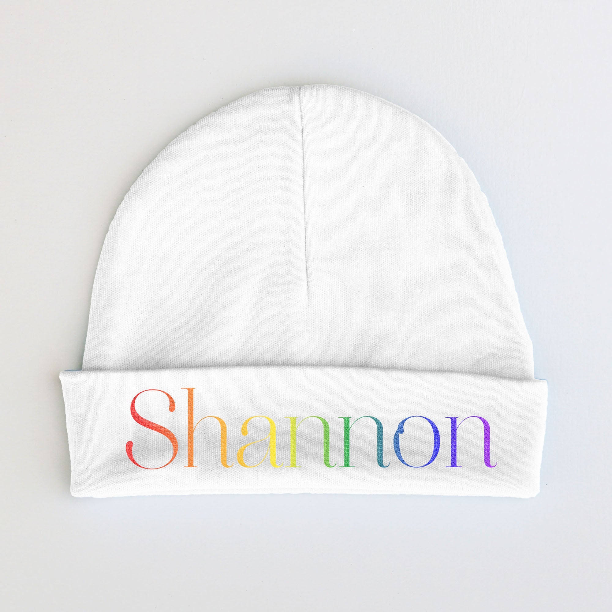 Personalized Baby Beanie | Rainbow Name