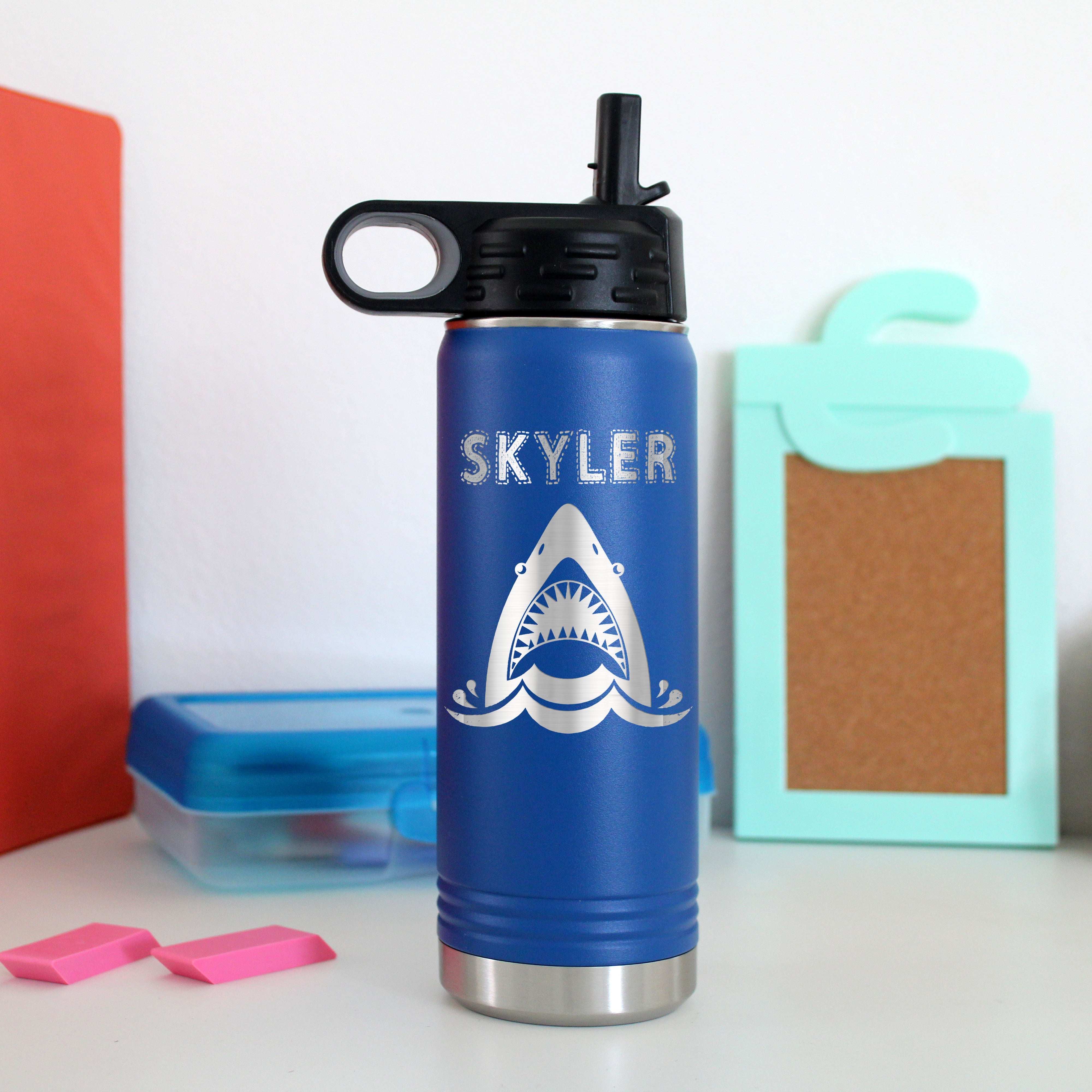 20 oz. Kid's Metal Water Bottle | Shark